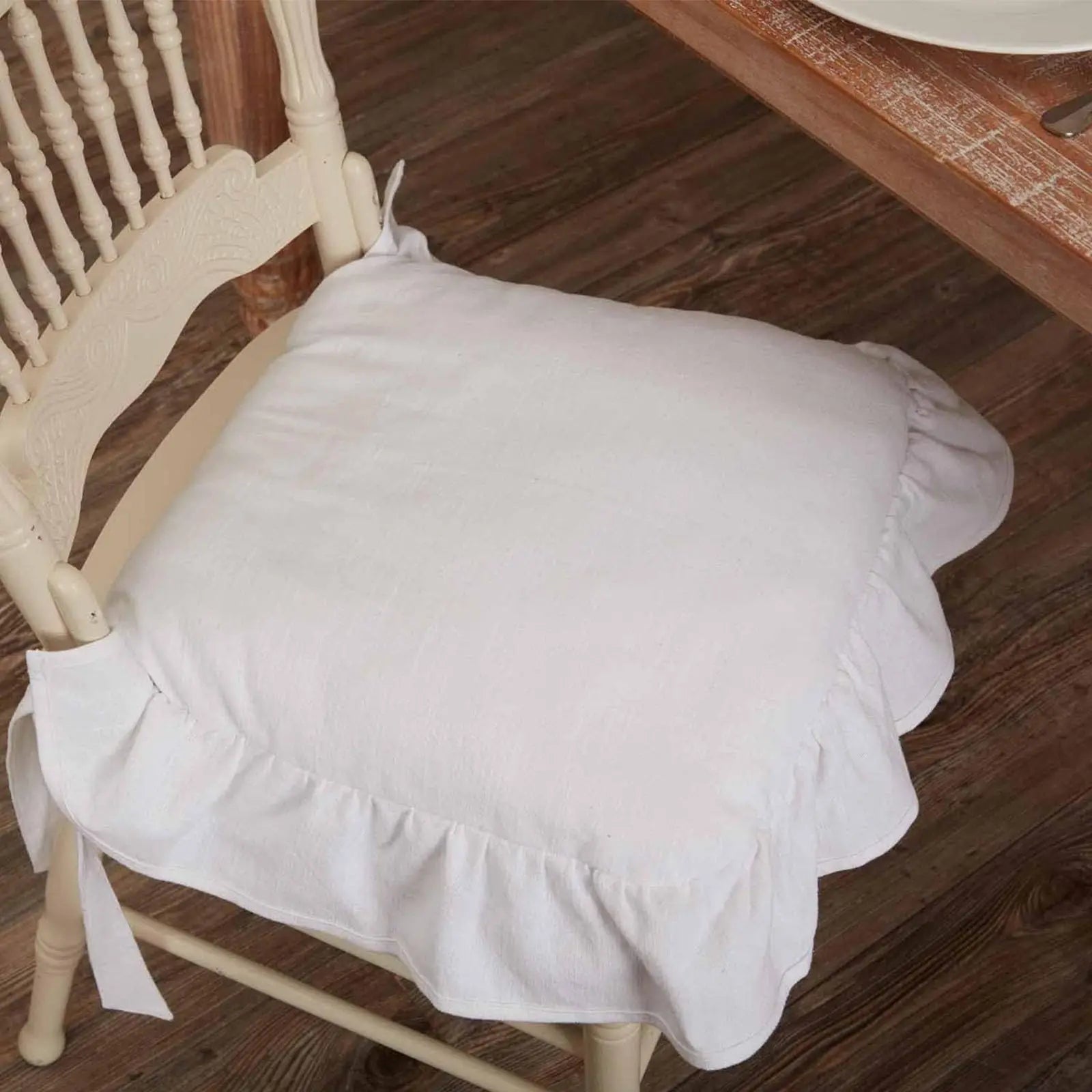 Ruffled Chair Pads Seat Cushion Covers
