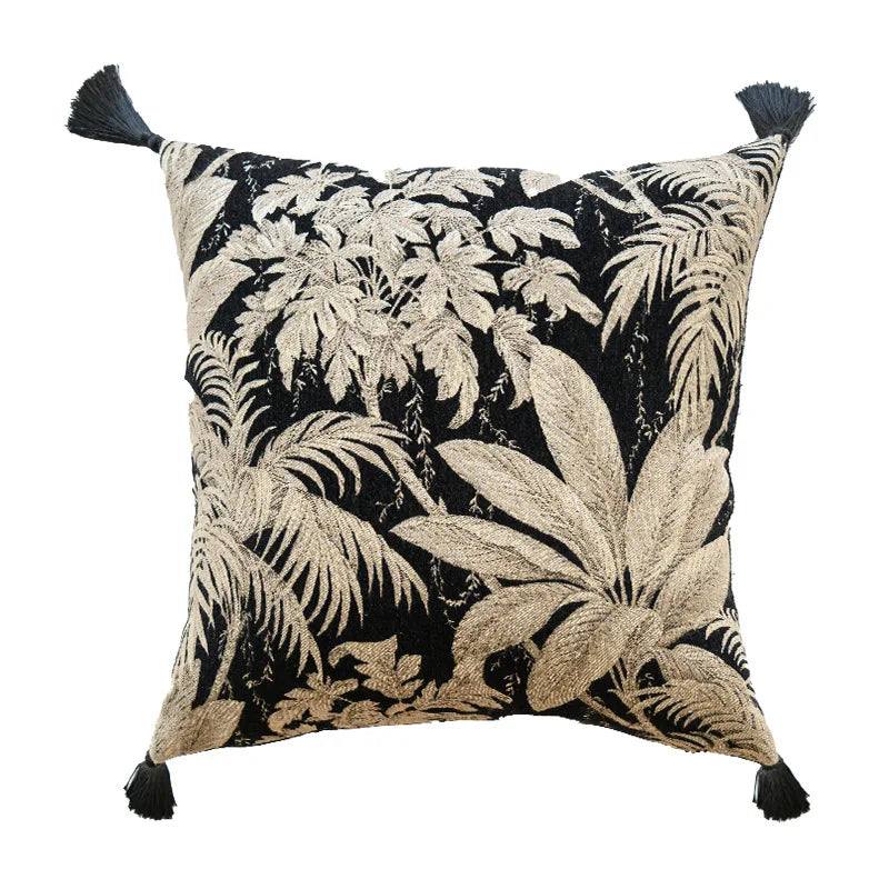 Green Textured Cushion Cover Vintage