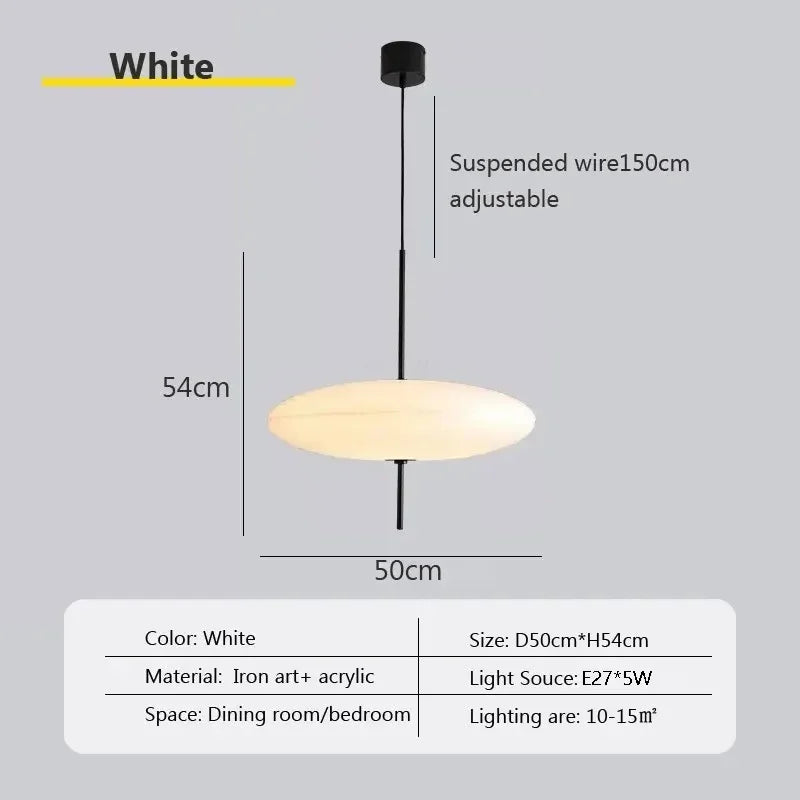 DecorBites™ LED Pendant Light Saucer Design