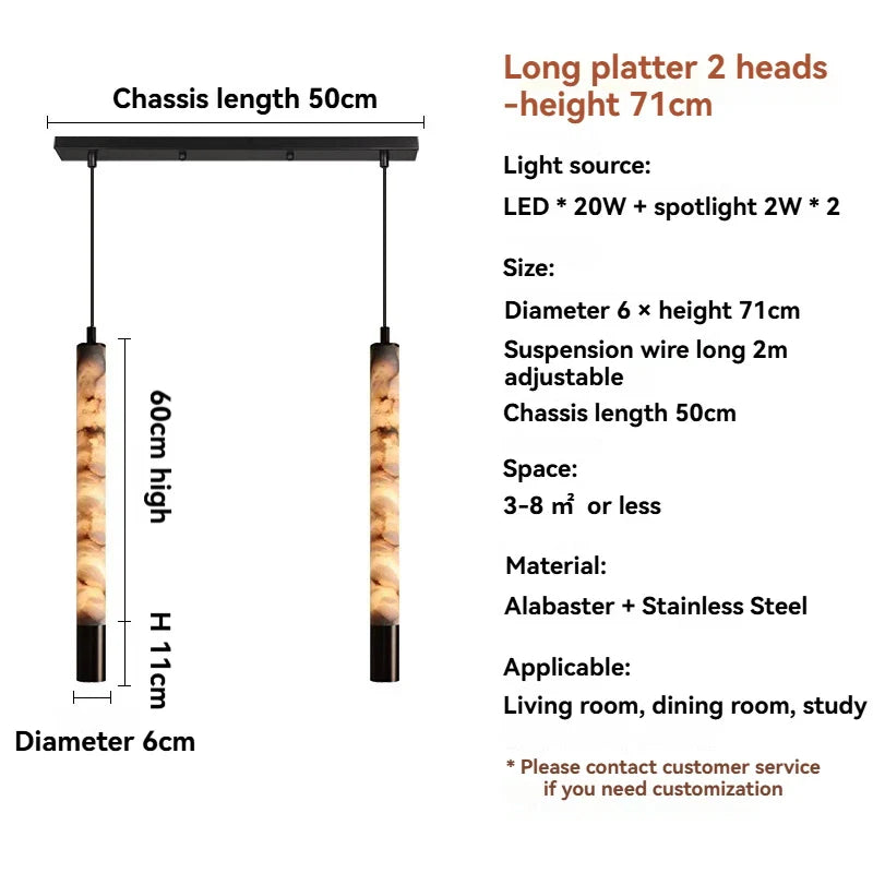 DecorBites™ Marble Pendant Light Bedroom