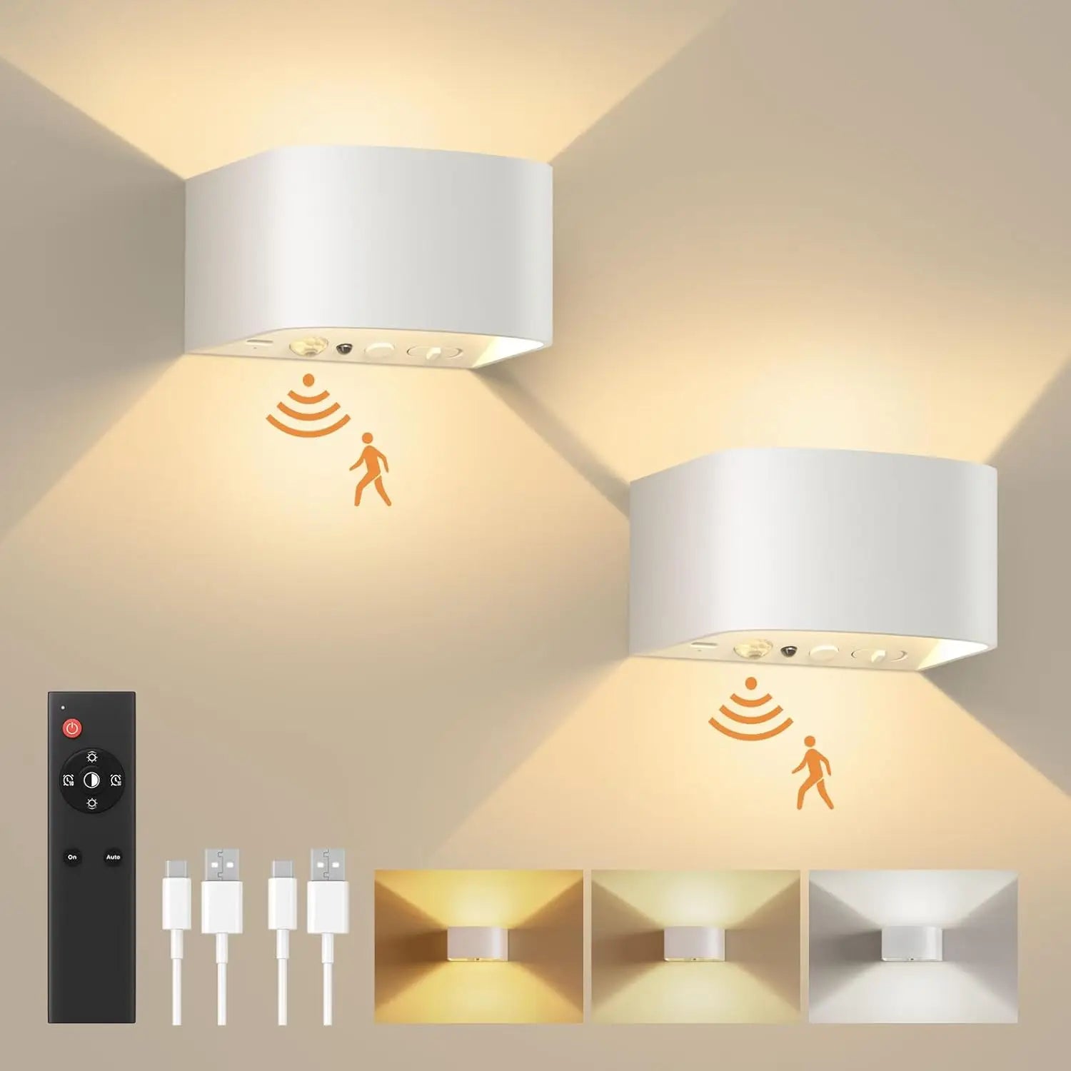 DecorBites™ Motion Sensor Wall Light Rechargeable