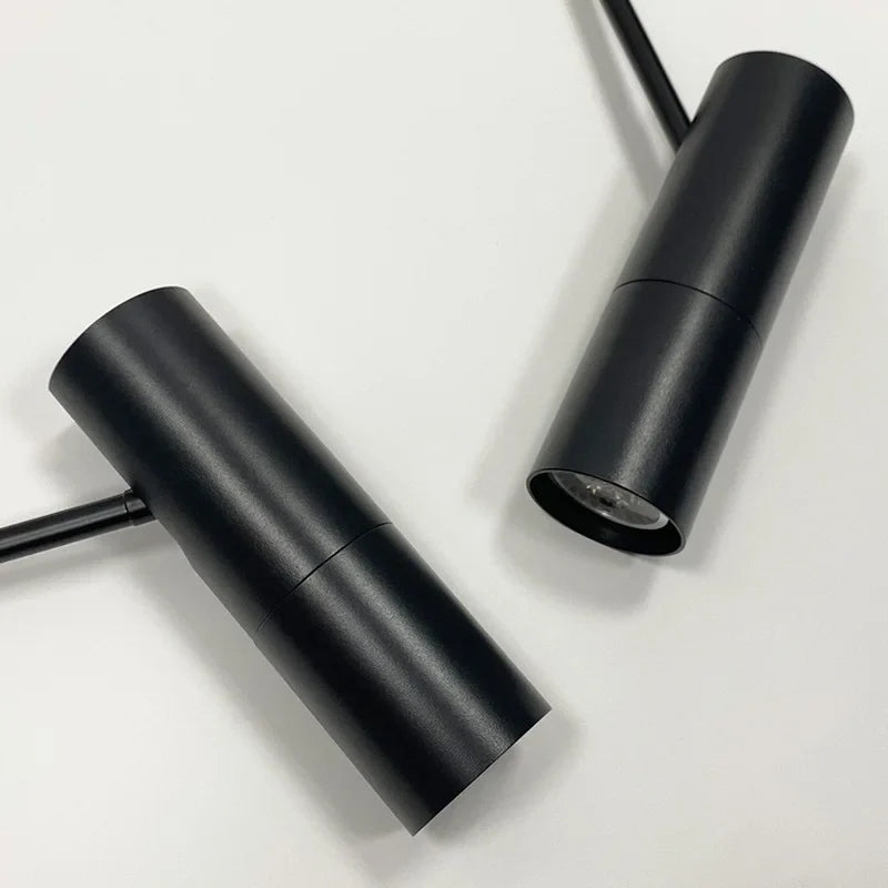 DecorBites™ Black LED Chandelier Adjustable Hanging Lamp