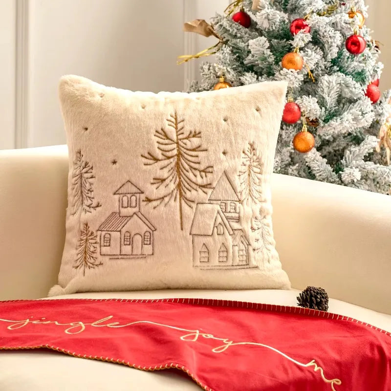 DecorBites™ Pillow Cover Embroidery Solid Color