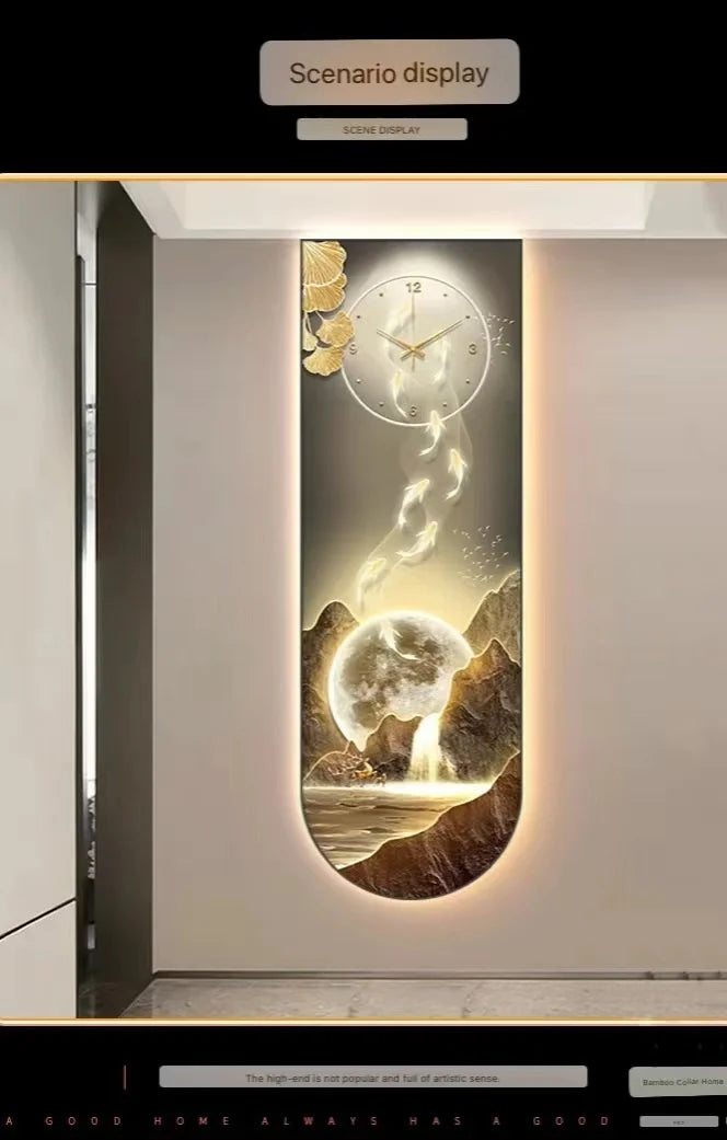 Dlight Decor Luminous Wall Clock with Elegant Glow