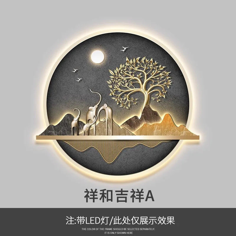 Dlight Decor Wealth Landscape Wall Lamp Mural