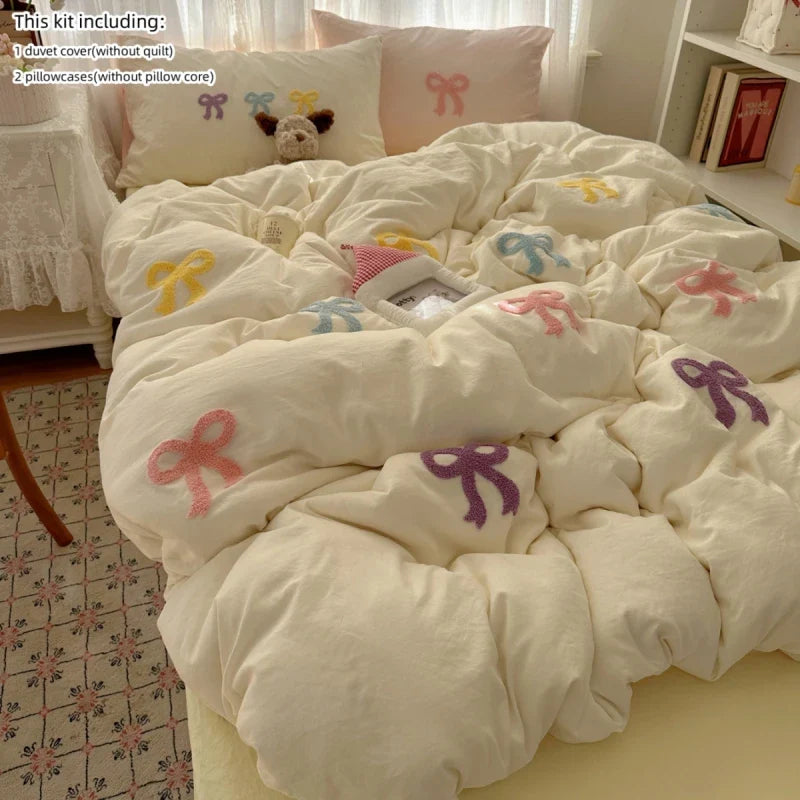 Sheet Set 3 Piece Embroidered Bedding