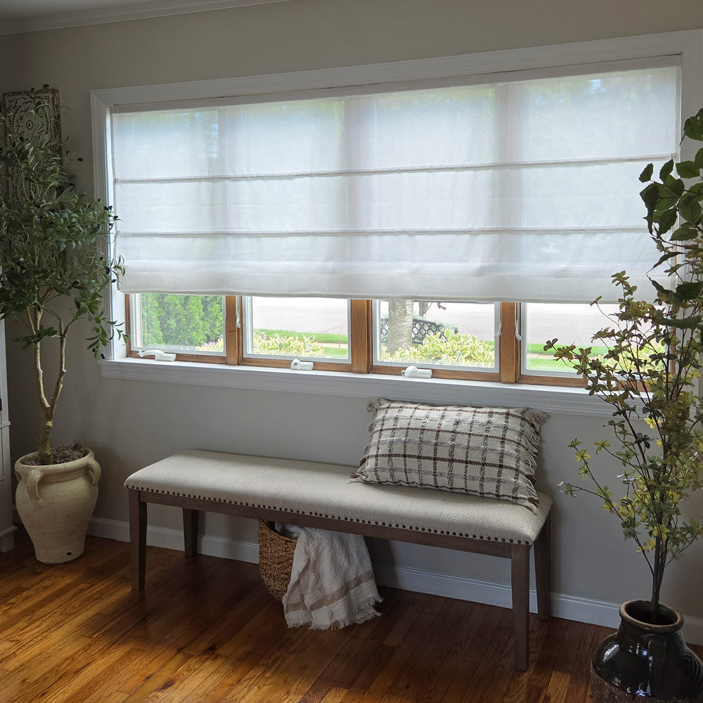 Sharron Linen Sheer Roman Shade
