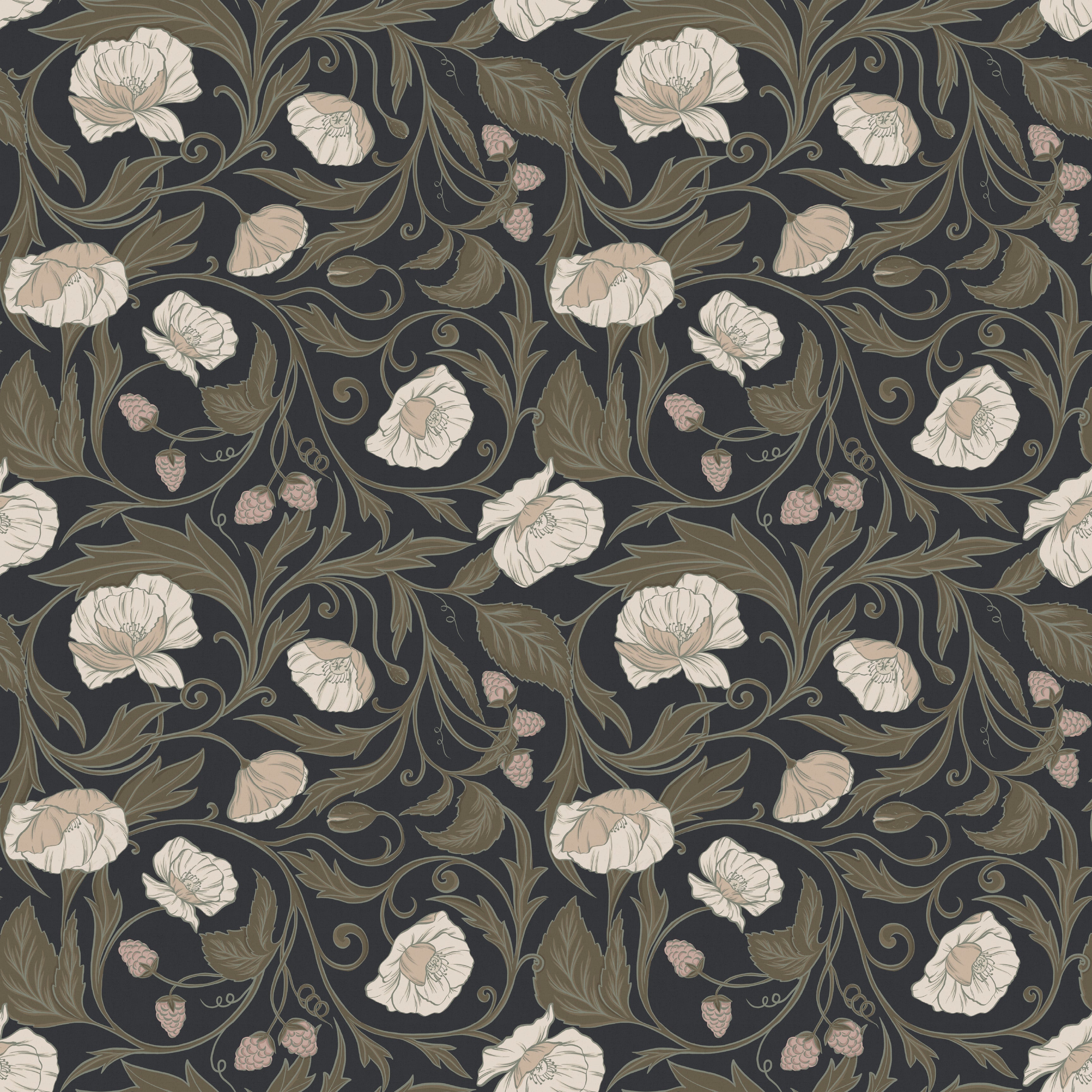Sigrid Wallpaper by Wirihana Design