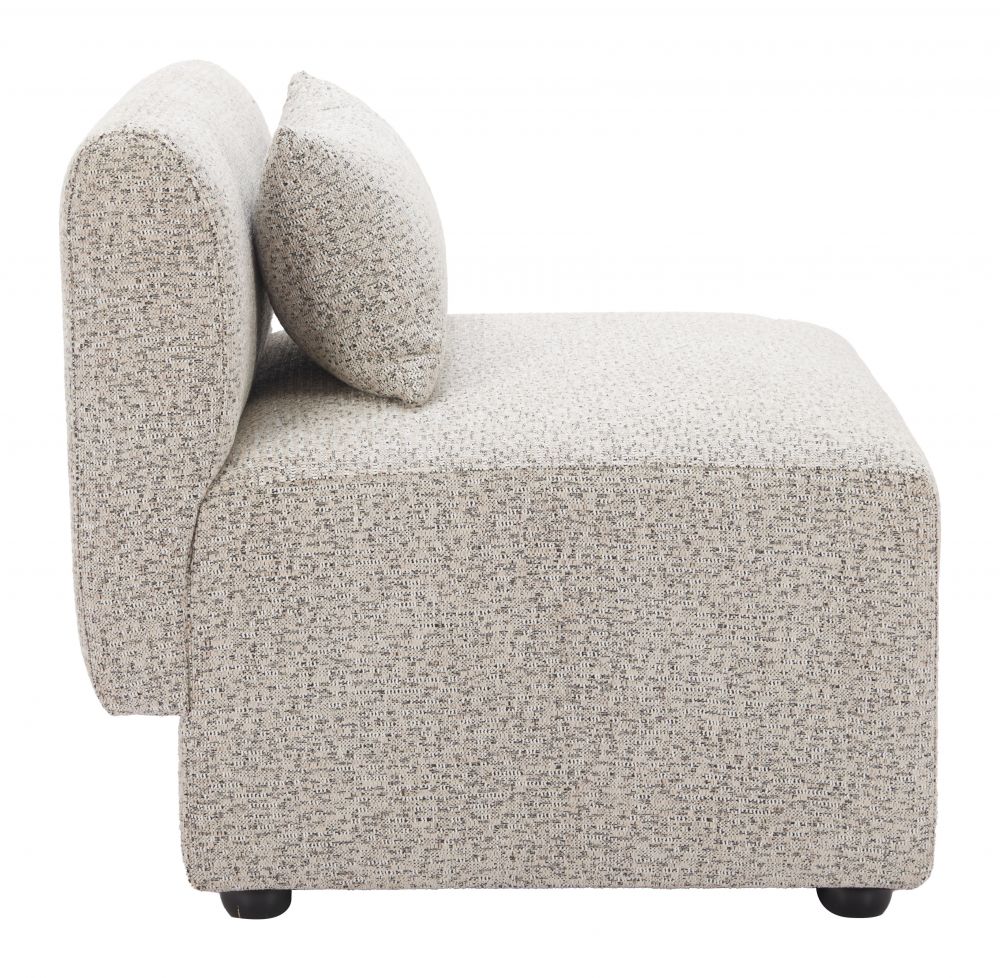 Simu Textured Fabric Middle Chair