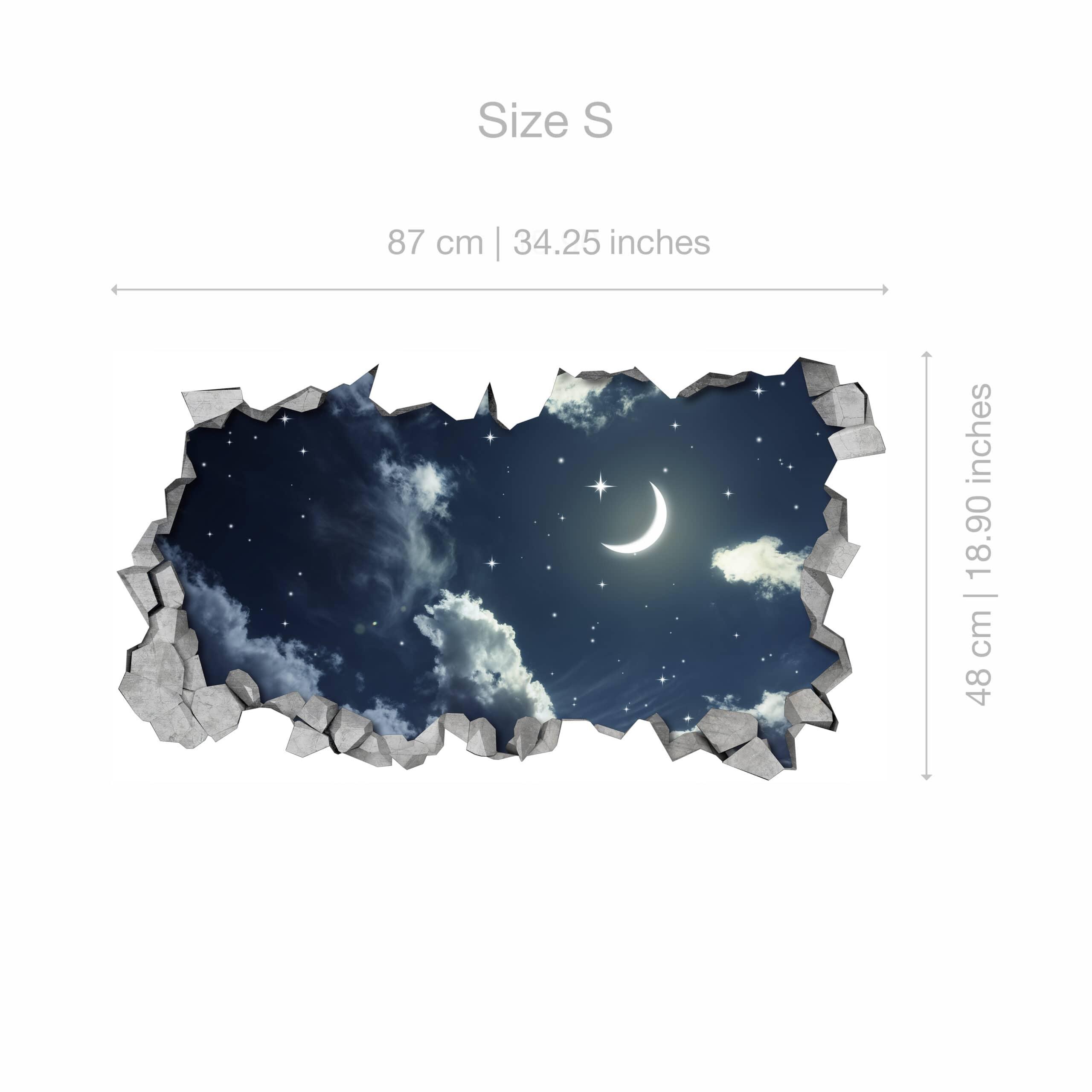 Night Sky 3D Effect Ceiling Decal - PRHOMZ