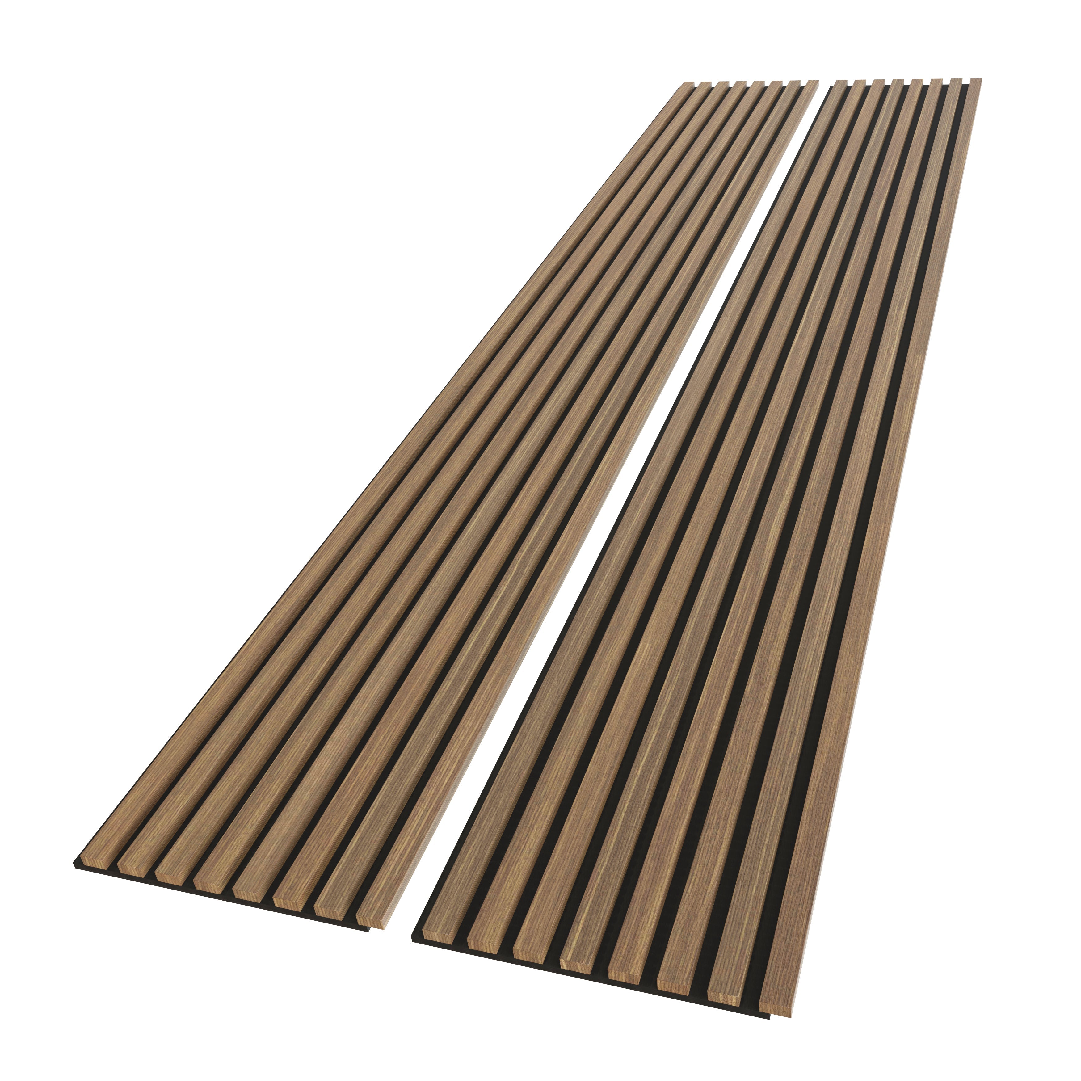 2-Pack Acoustic Wall Panels – Smoked Oak