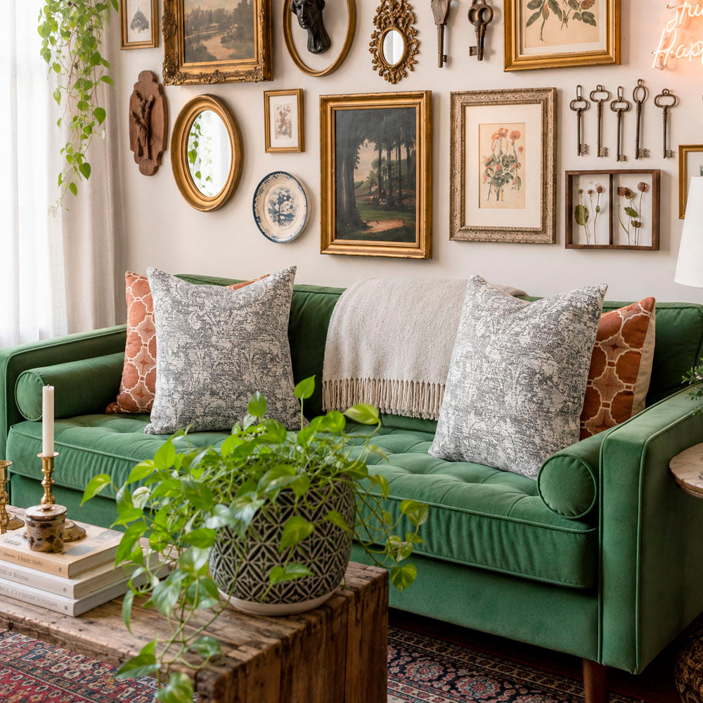 Soren Damask Jacquard Pillow Covers