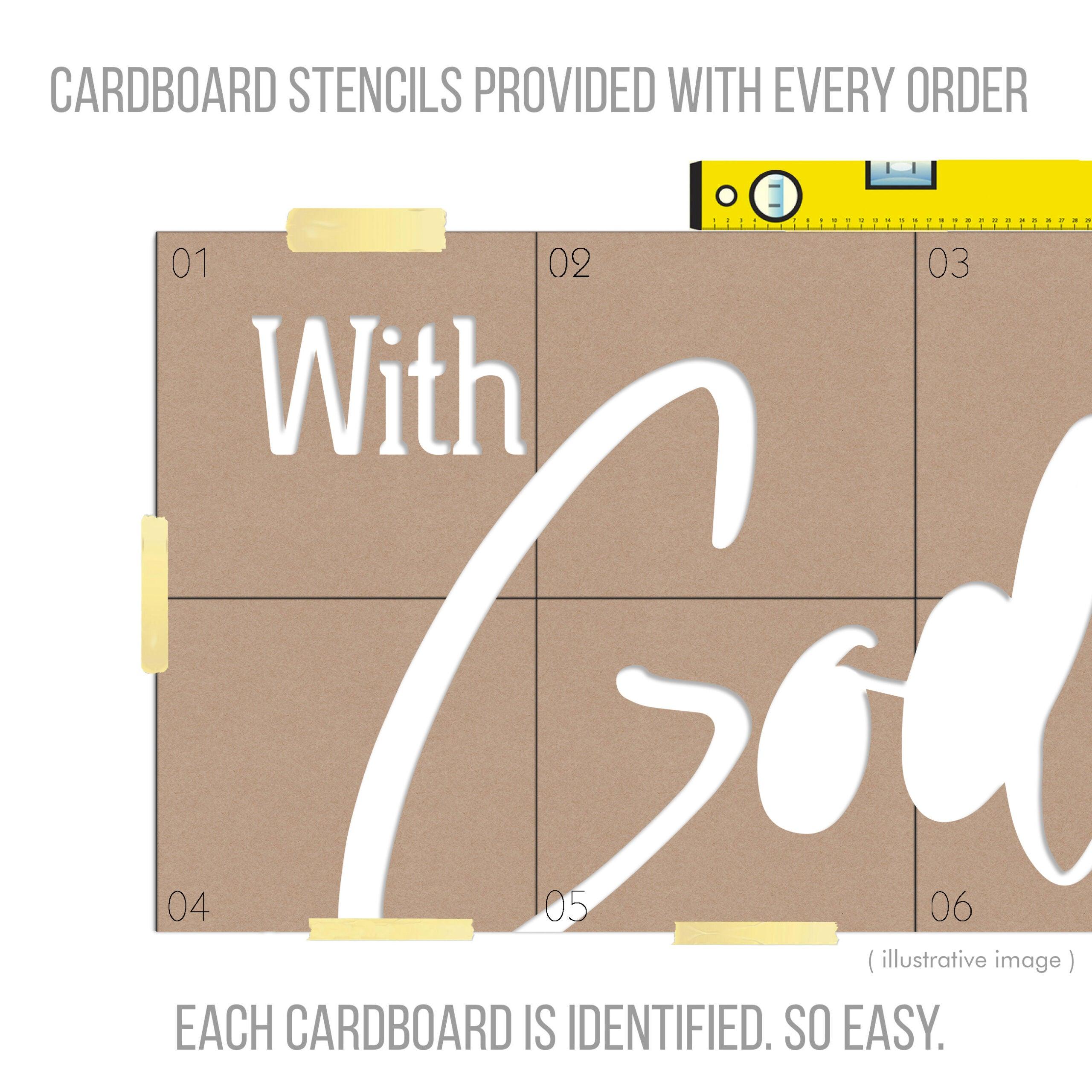 With God All Things 3D Wall Sign - PRHOMZ