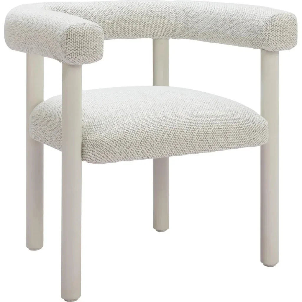 Sunbath Aluminum White Dining Arm Chair 2PC