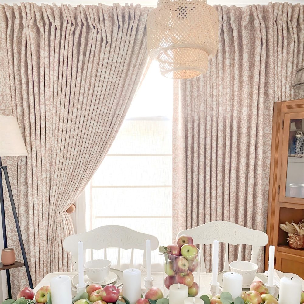 Susie Printed Ditsy Floral Linen Curtains