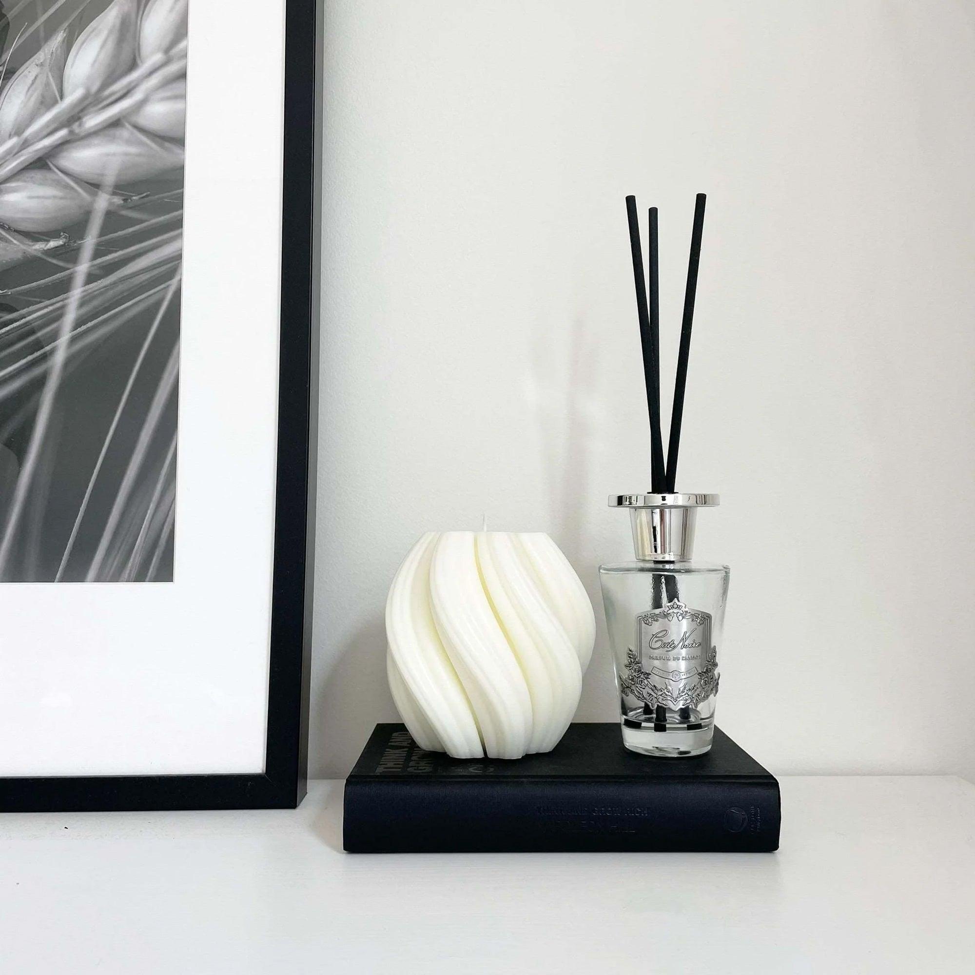 Swirl Candle-Natural-Lime Basil & Citrus - PRHOMZ