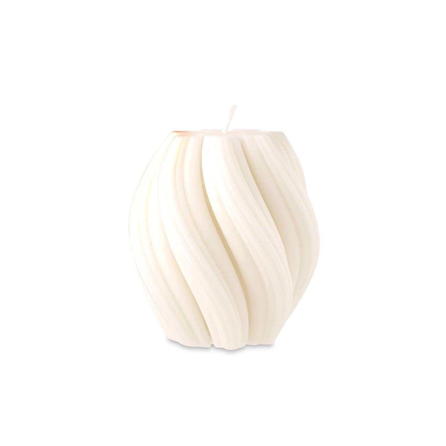 Swirl Candle-Natural-Lime Basil & Citrus - PRHOMZ