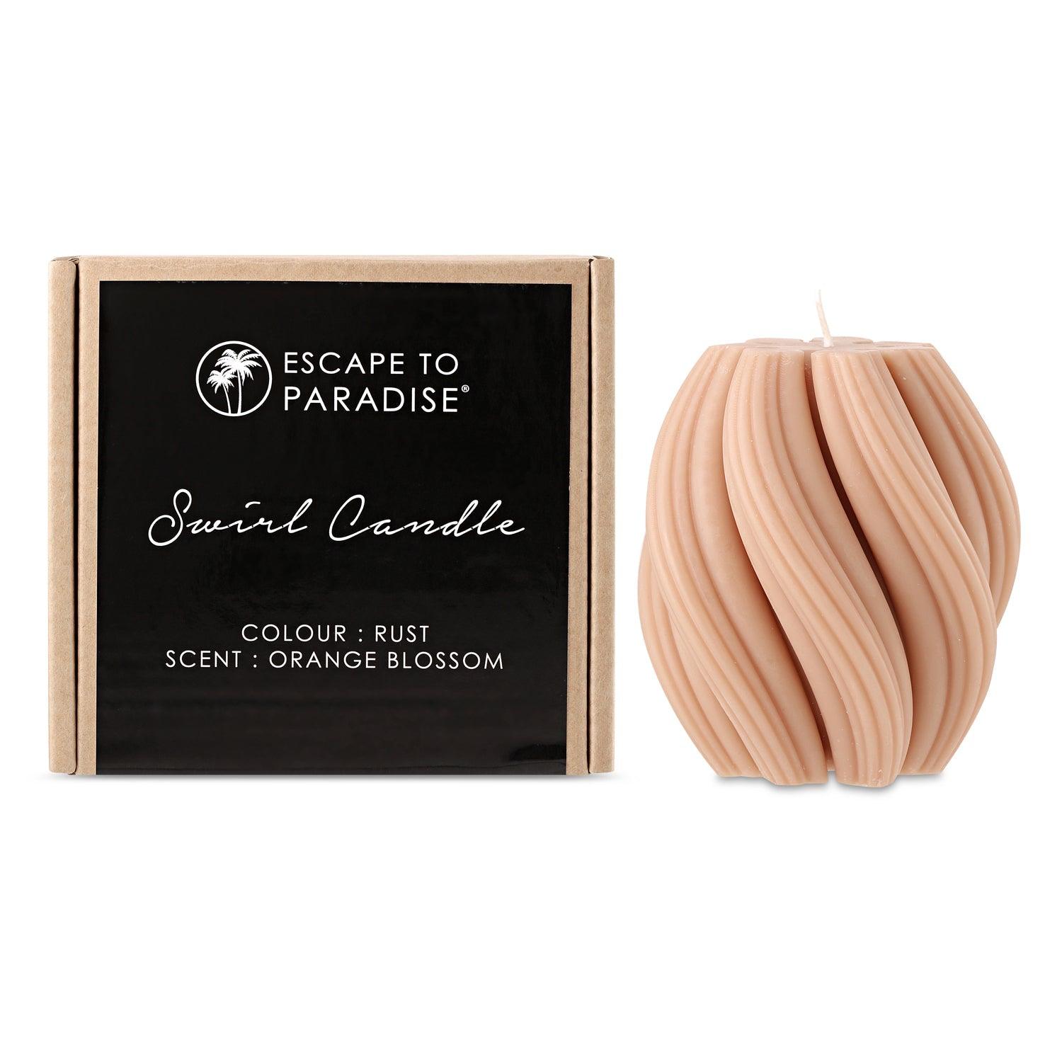 Swirl Candle-Amber-Orange Blossom - PRHOMZ