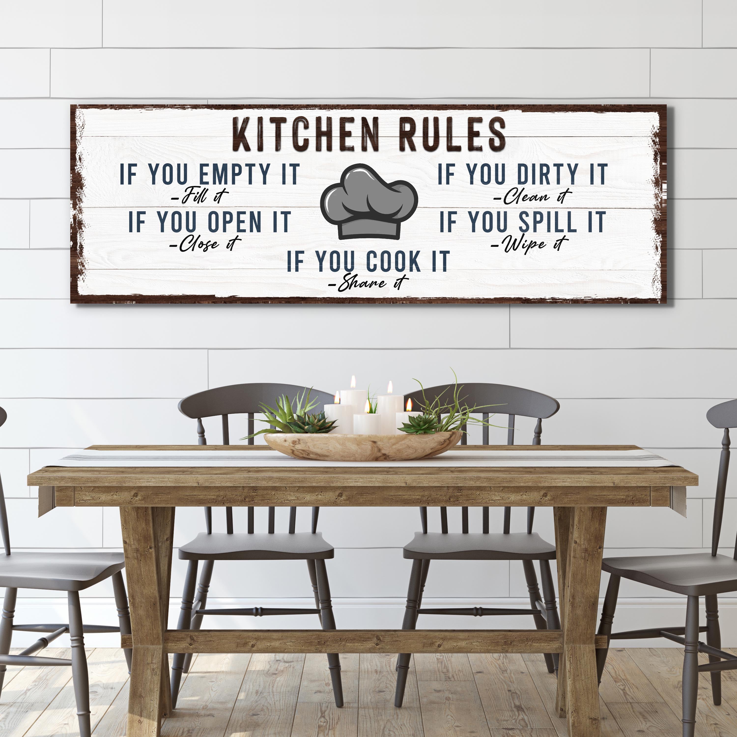 If You Cook It, Share It Kitchen Rules Sign
