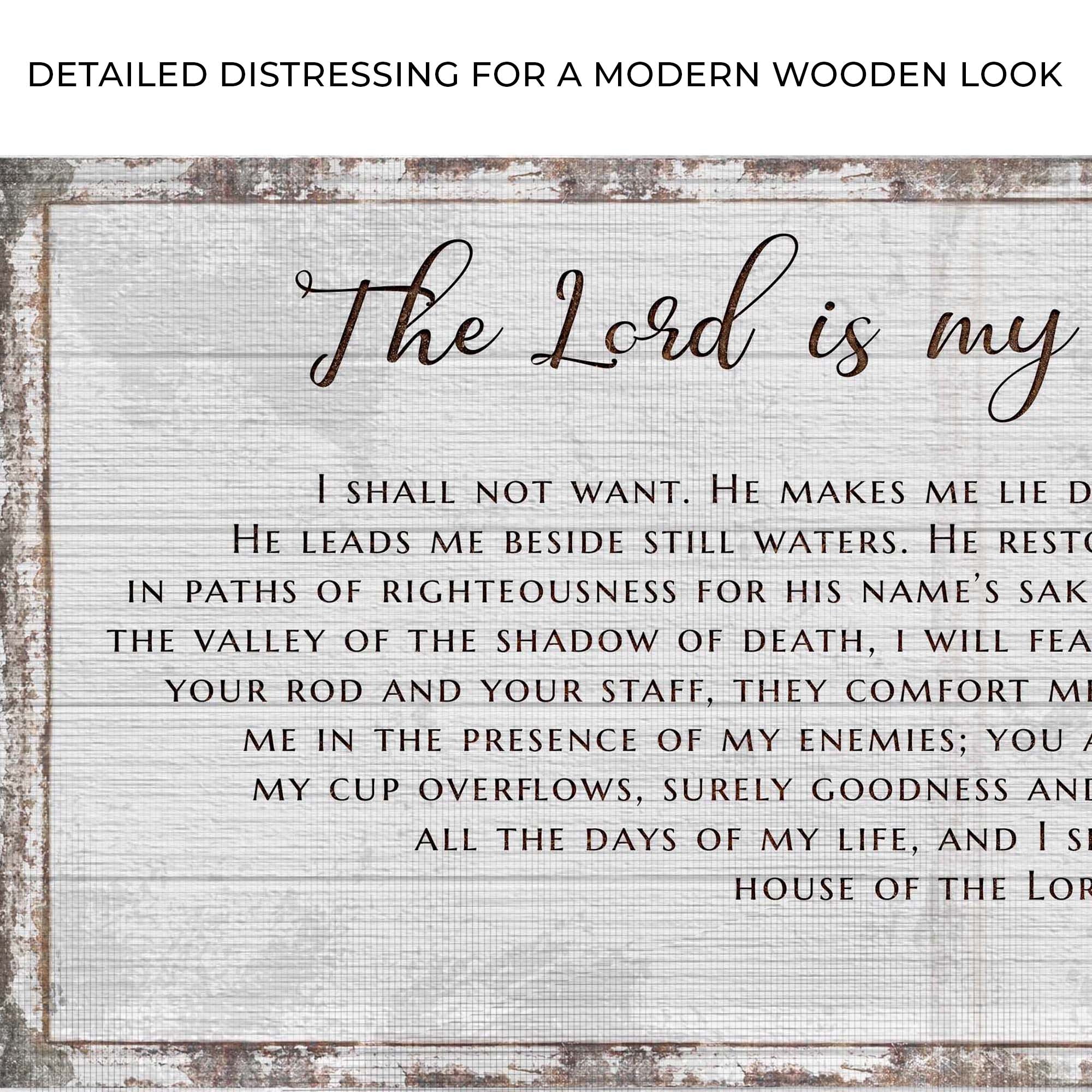 Psalm 23 - The Lord Is My Shepherd Sign III