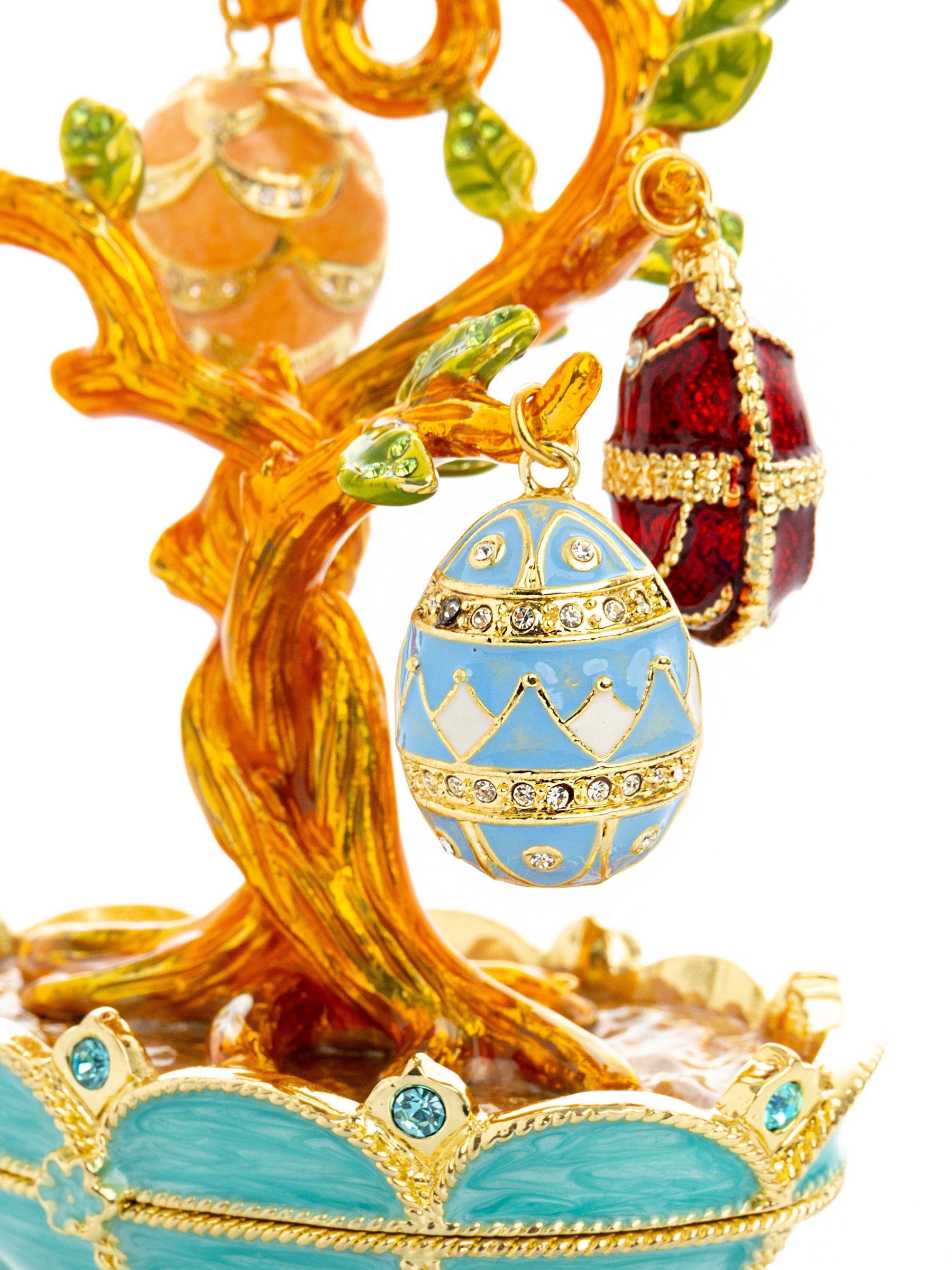 Faberge Egg Pendant Necklaces Tree-2