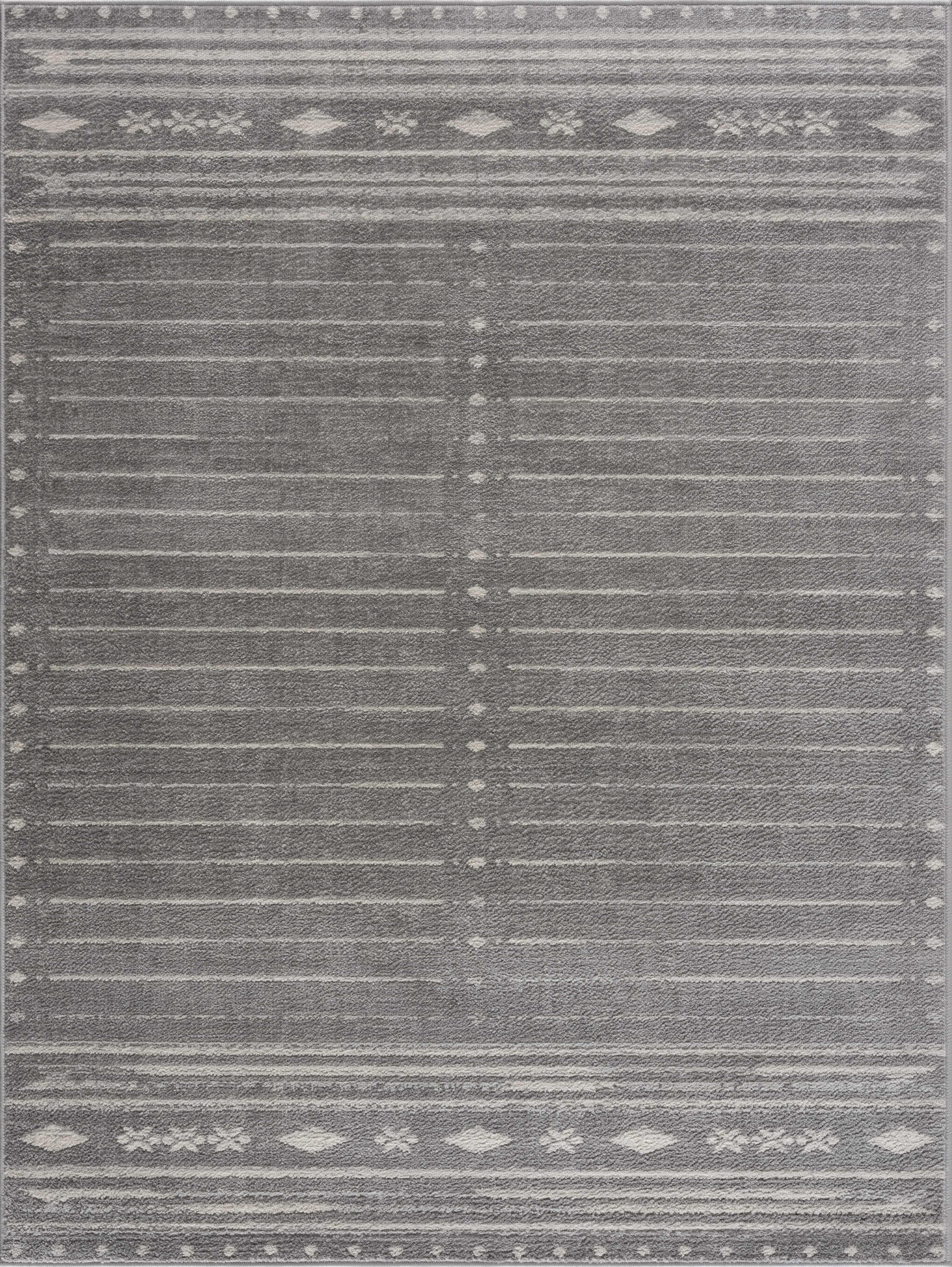 Tigri 2324 Ivory & Gray Aztec Rug - Limited Edition - PRHOMZ