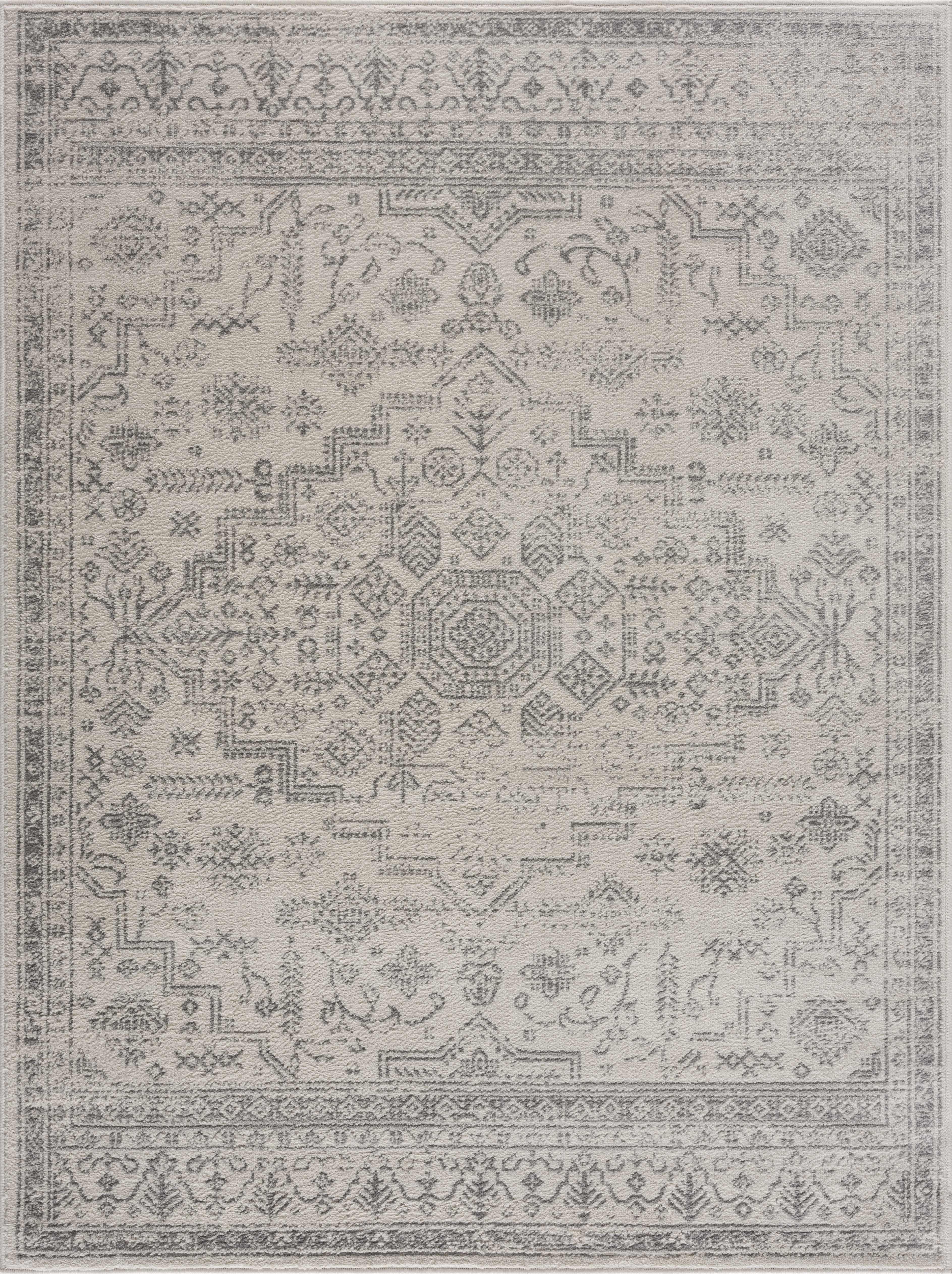Tigried Ivory & Gray 2323 Area Rug - Clearance - PRHOMZ