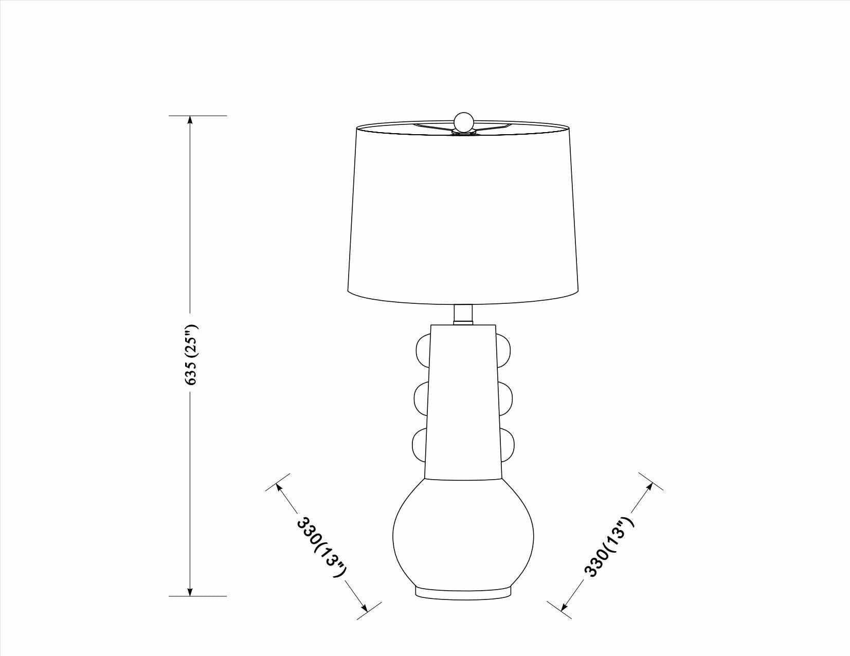 Tapachula Black Table Lamp-4