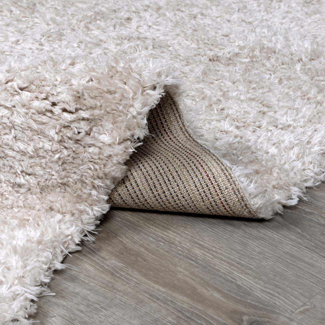 Siari Solid Oatmeal Shag Rug - PRHOMZ