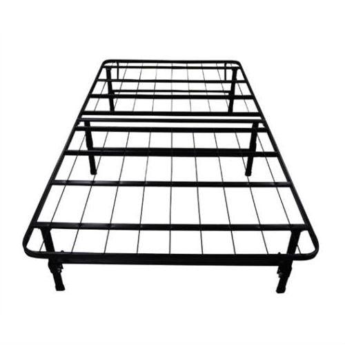 Twin size Black Metal Platform Bed Frame - PRHOMZ