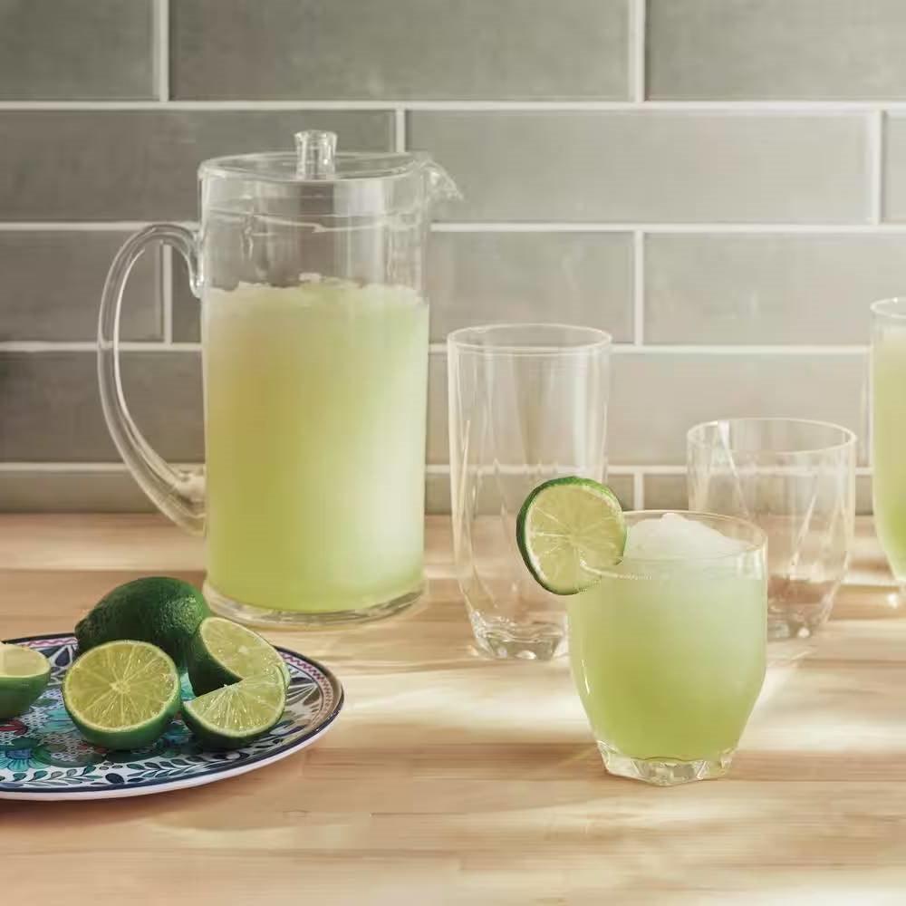 12-Piece Melamine Dinnerware Plates Bowls Set with Blue Floral Pattern - PRHOMZ