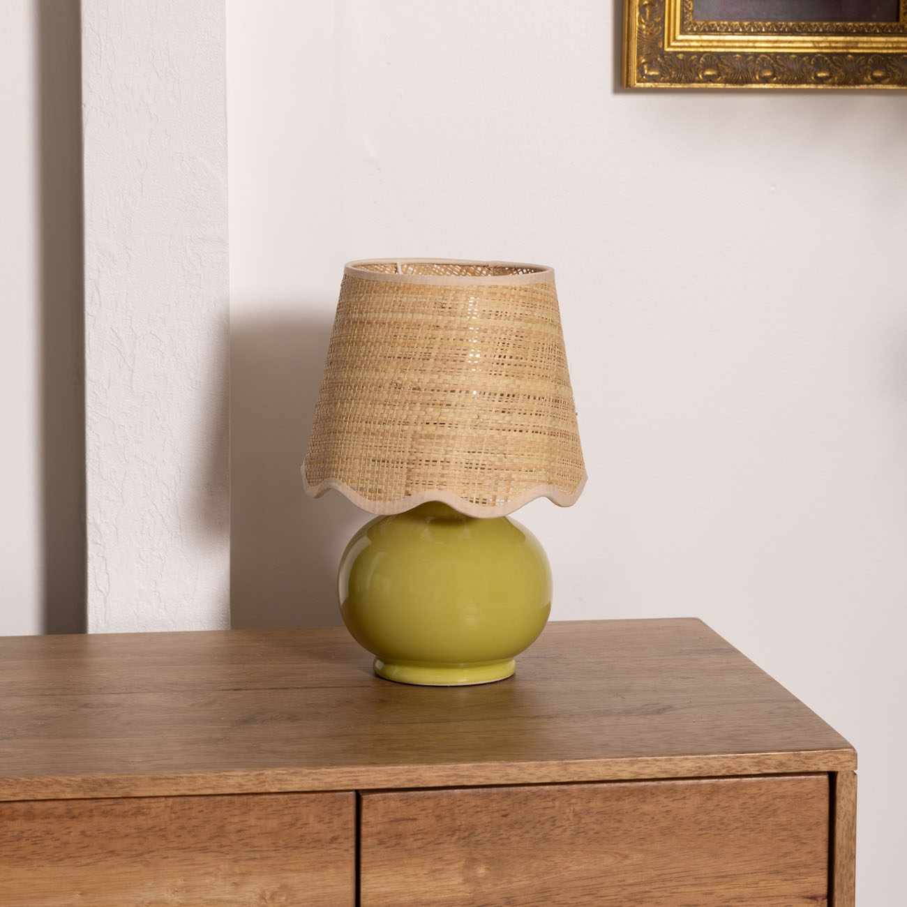 Theisseil Olive Green Table Lamp