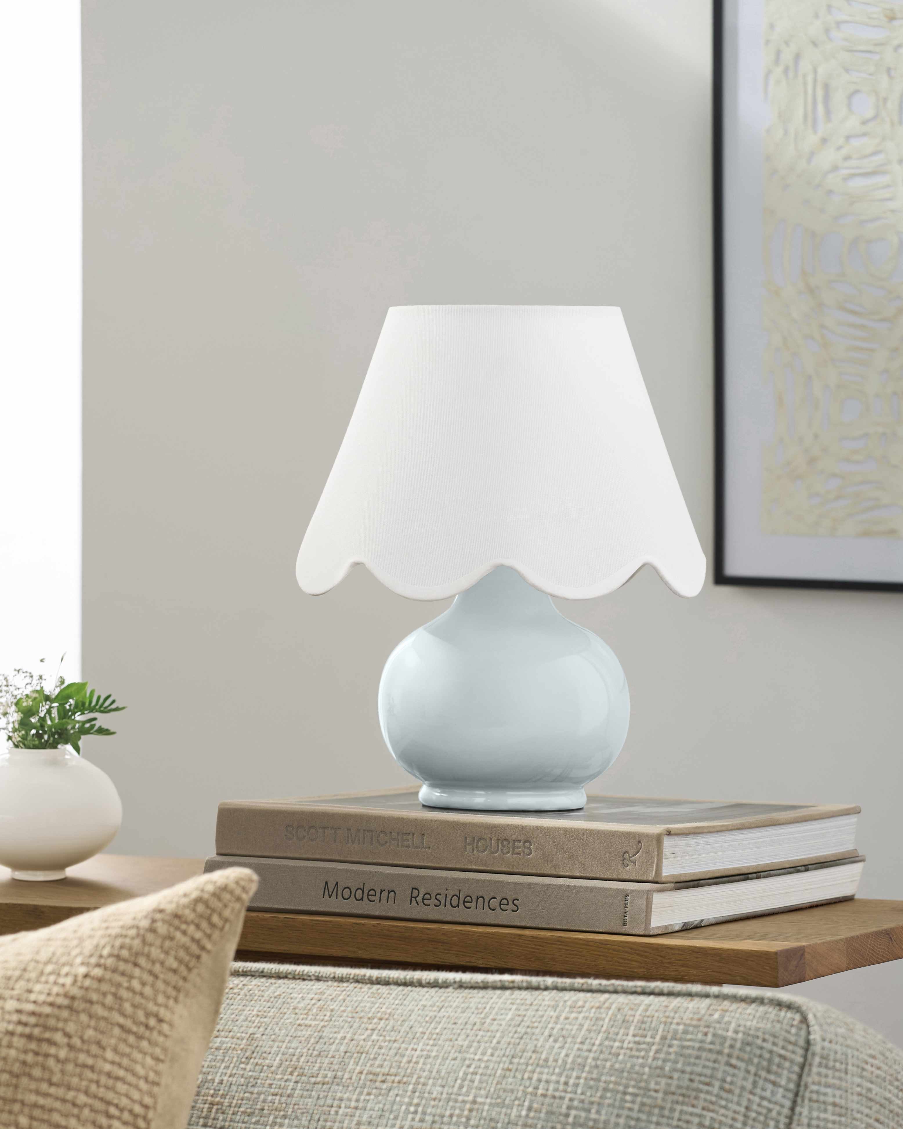 Theisseil Ash Gray Table Lamp-0