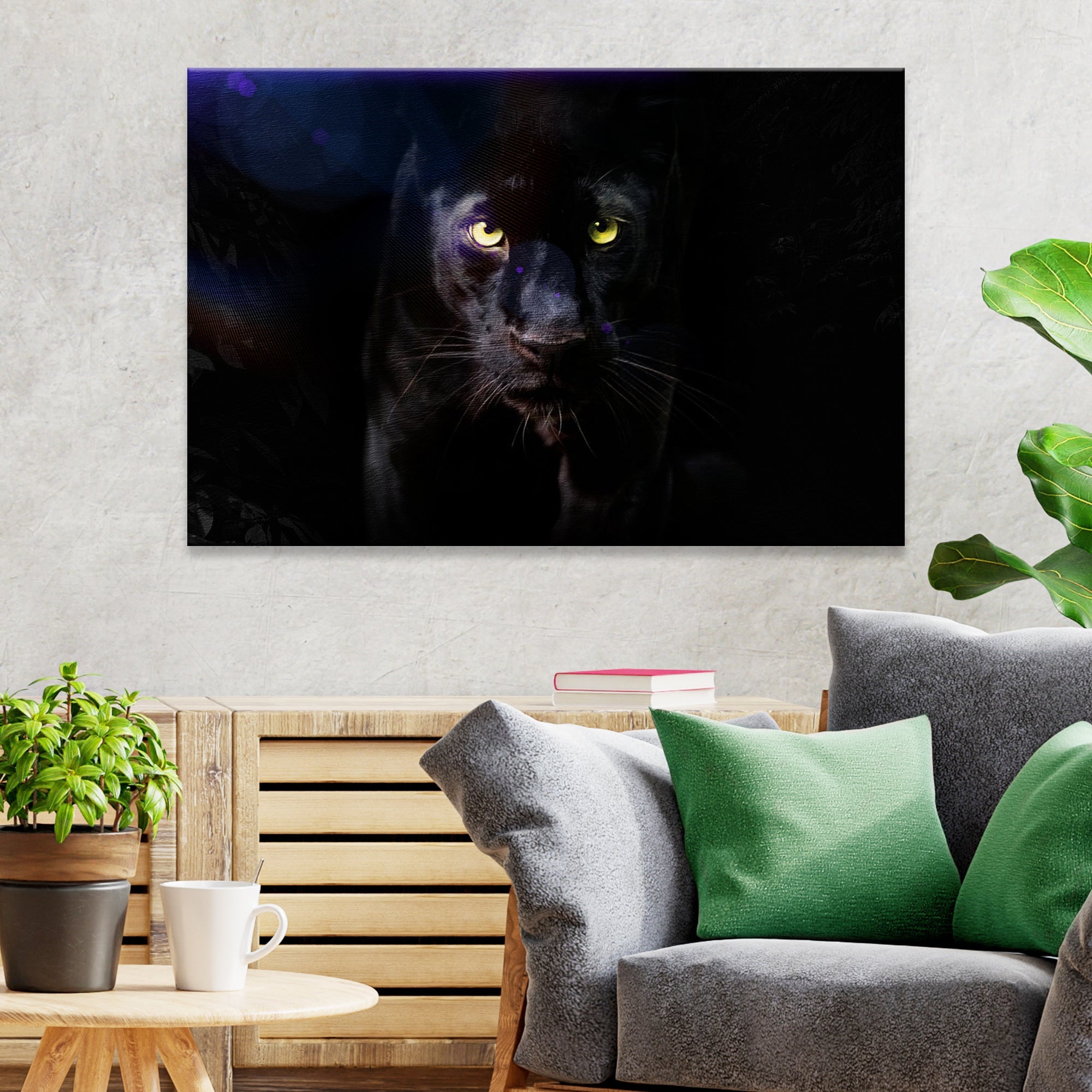Rare Black Panther Canvas Wall Art
