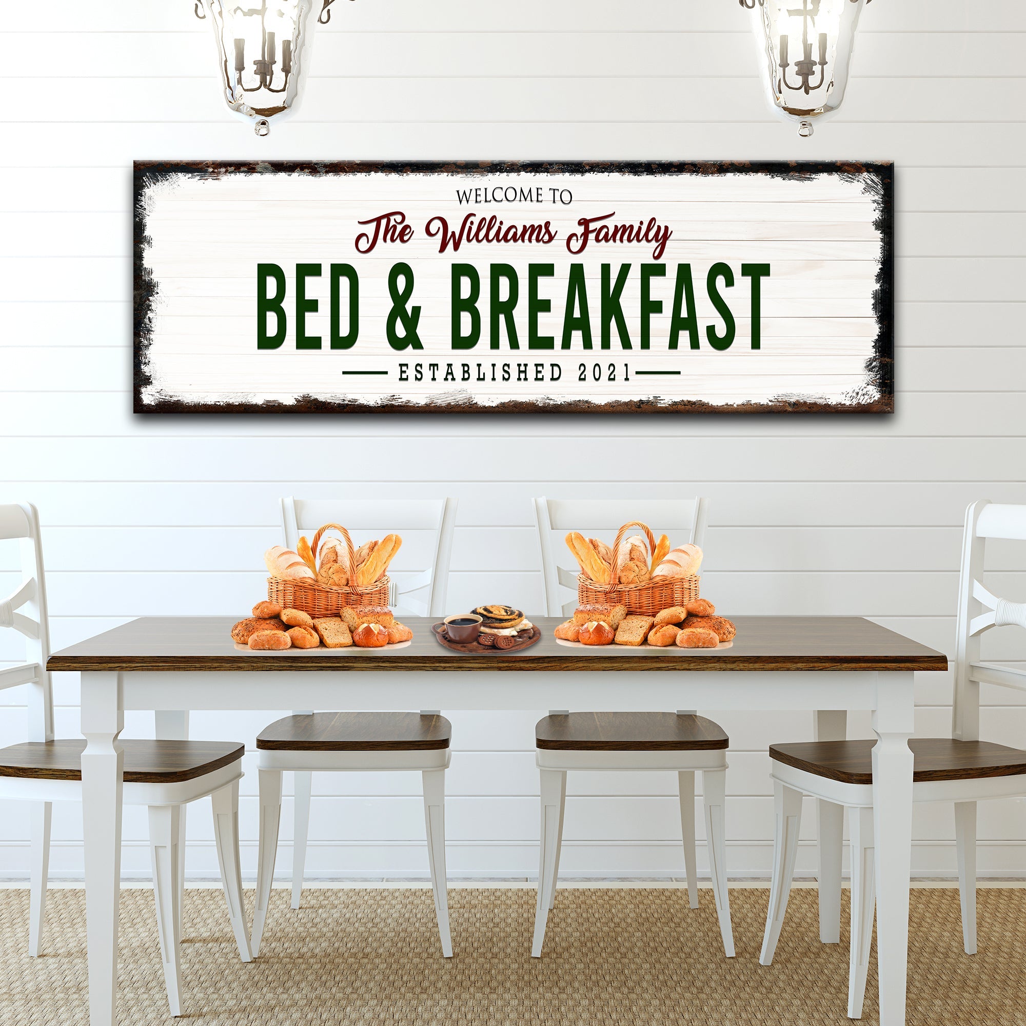 Welcome Bed And Breakfast Sign