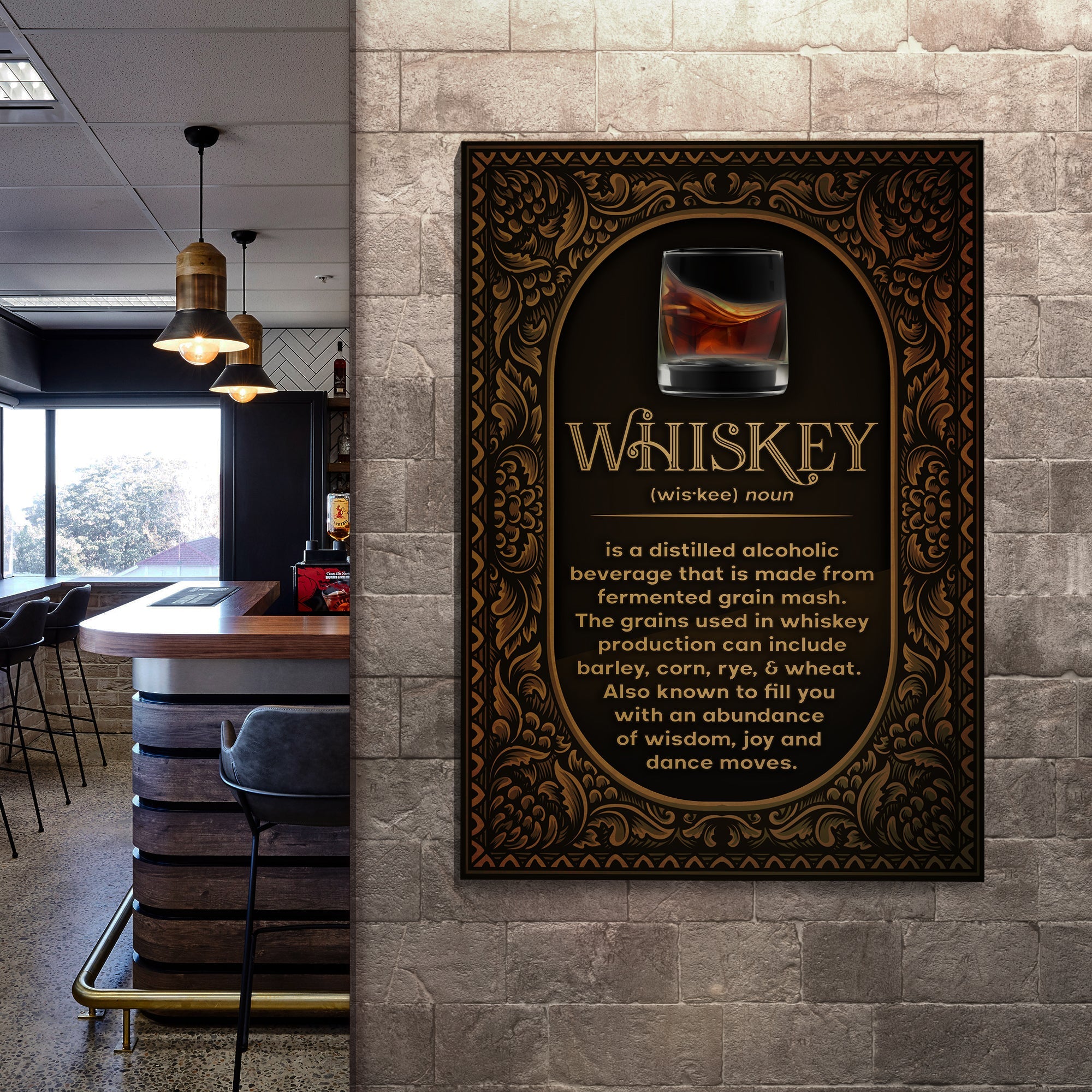 Whiskey Definition Sign