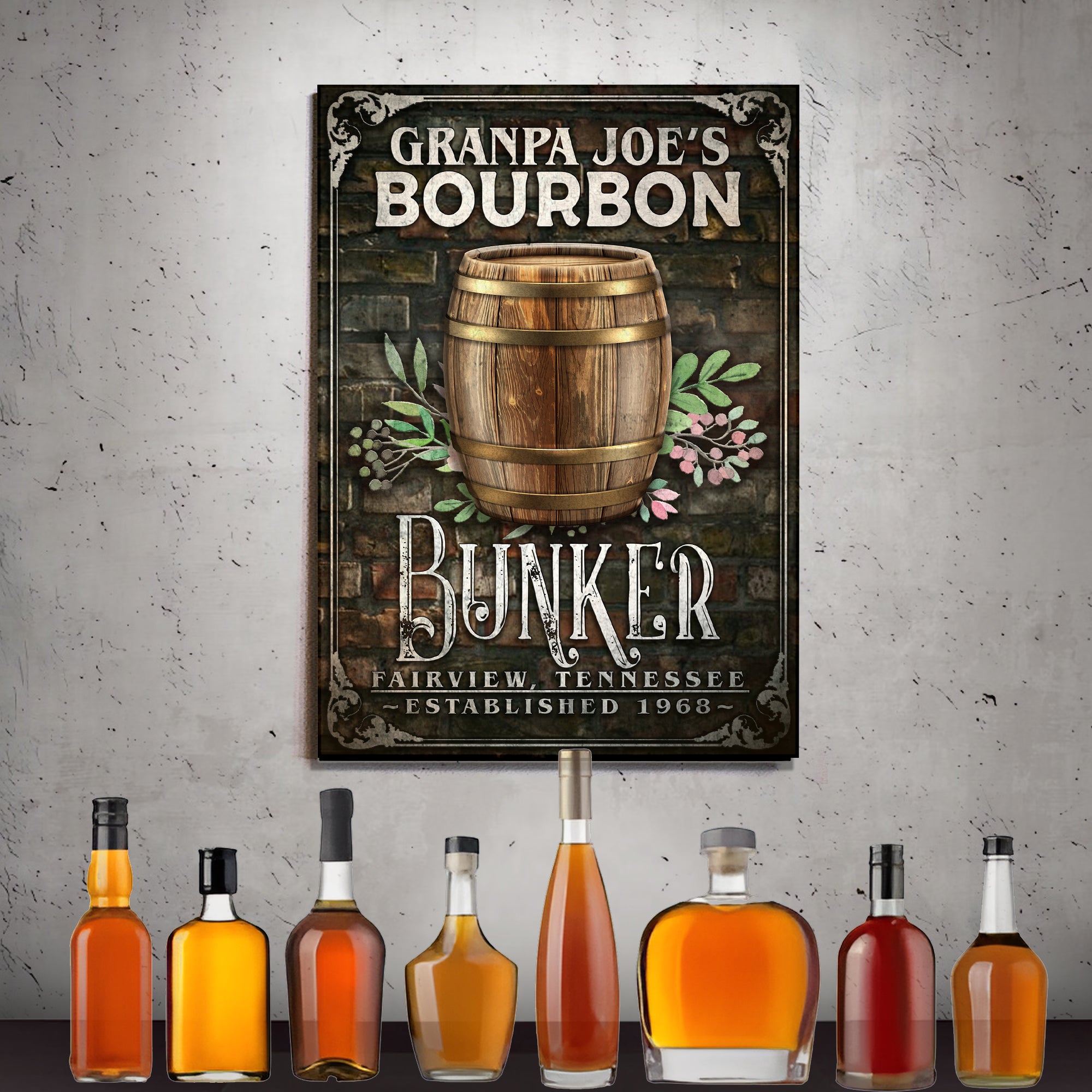 Bourbon Bunker Sign