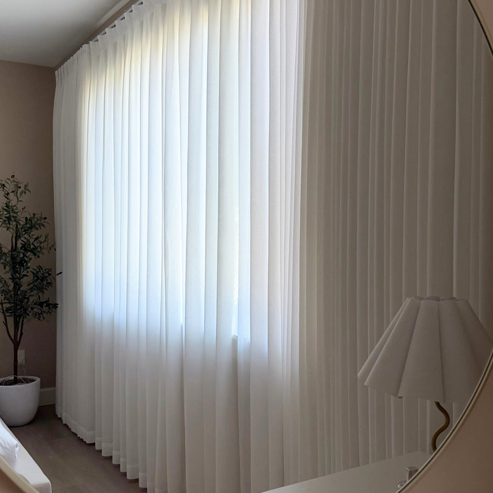 Tate Cotton Soft Semi Sheer Curtains