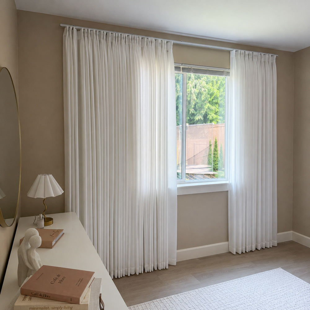 Tate Cotton Soft Semi Sheer Curtains