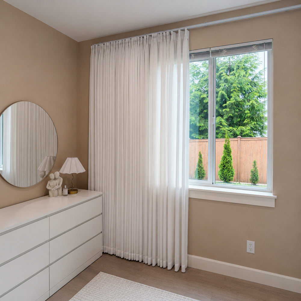 Tate Cotton Soft Semi Sheer Curtains