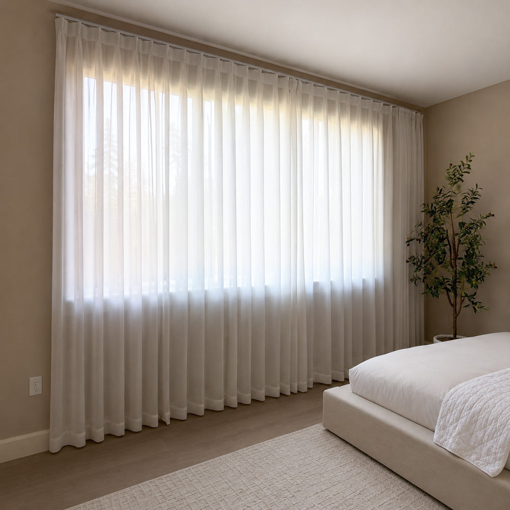 Tate Cotton Soft Semi Sheer Curtains