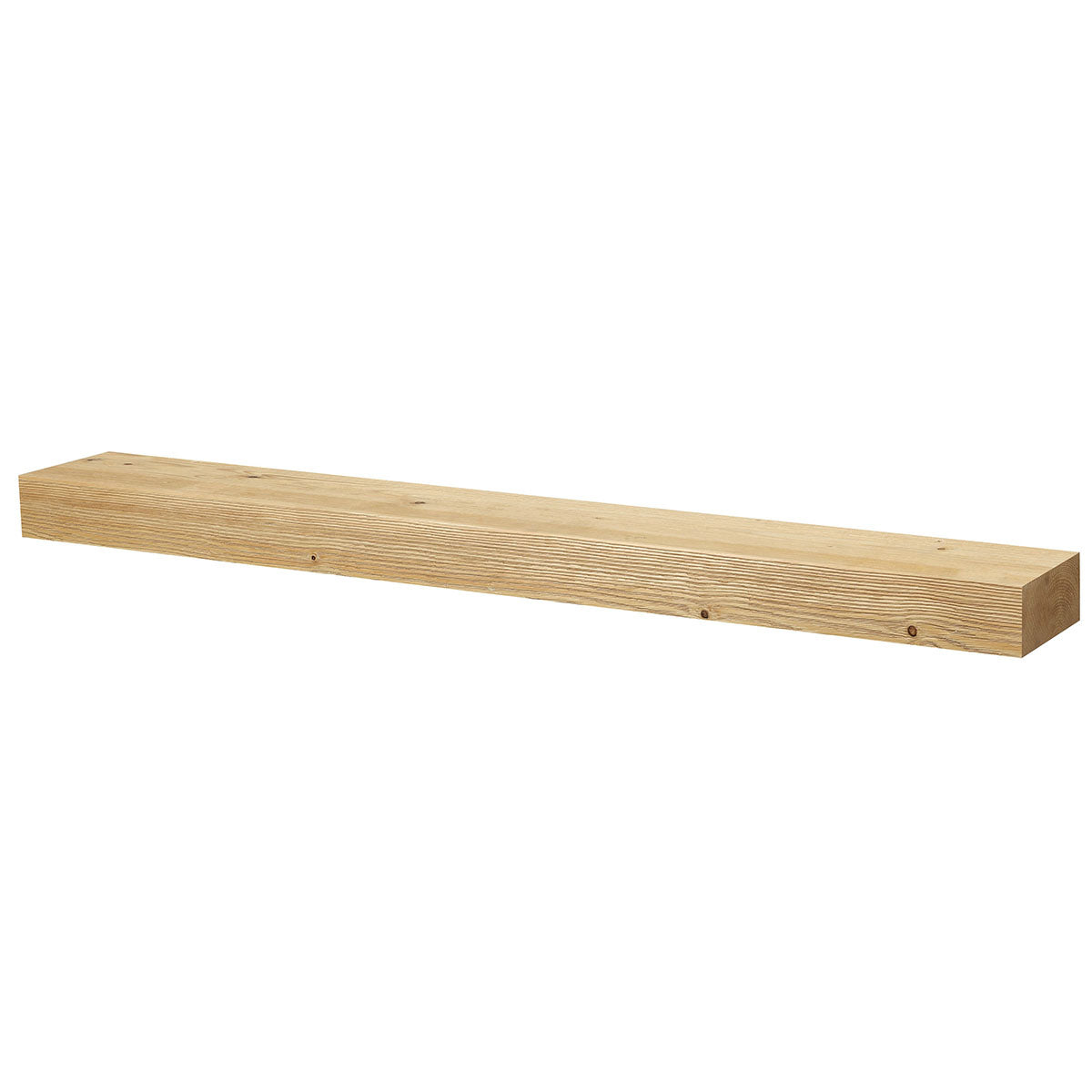 Textured Solid Floating Timber Fireplace Mantel Shelf