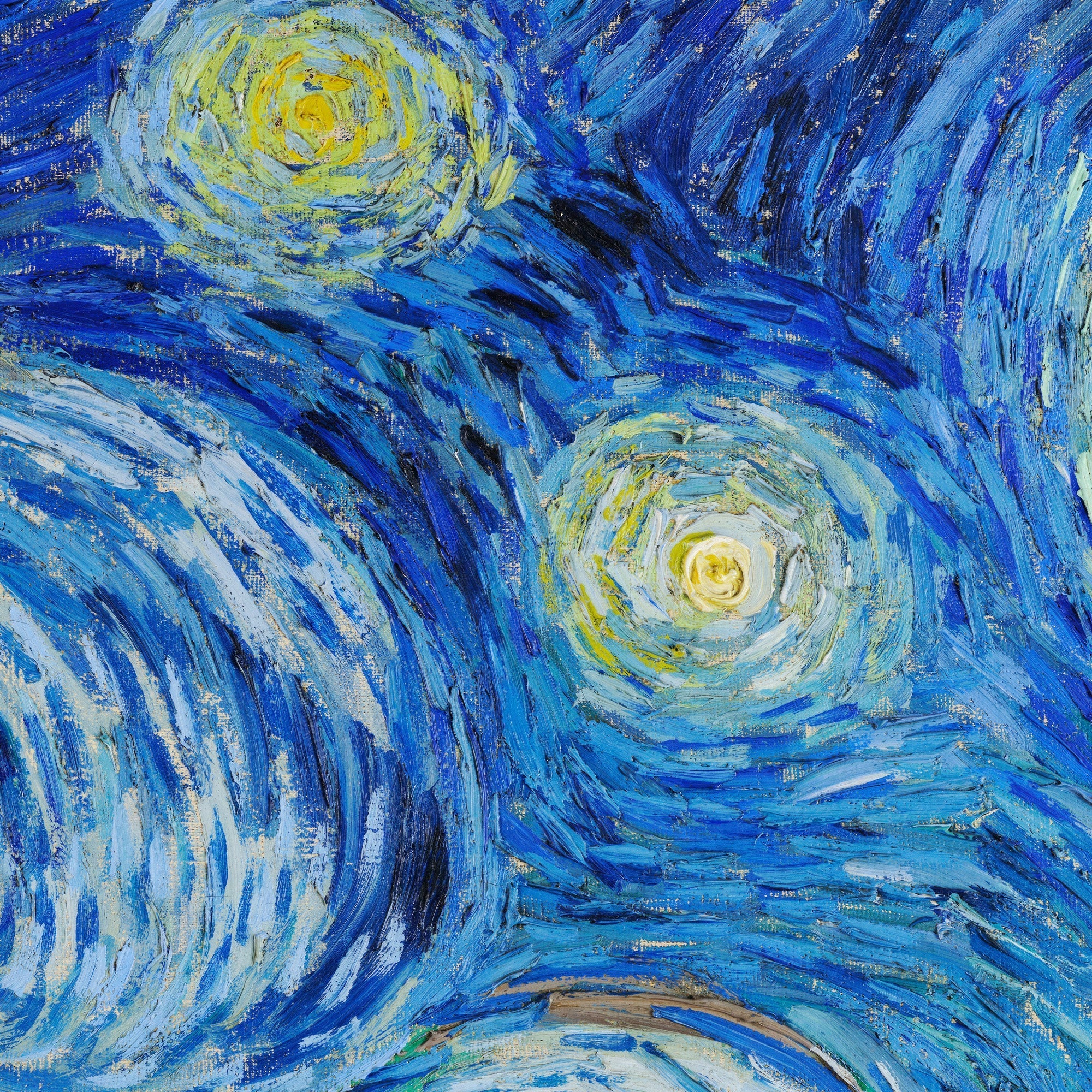 Vincent Van Gogh's The Starry Night Painting Wallpaper Mural. #6742