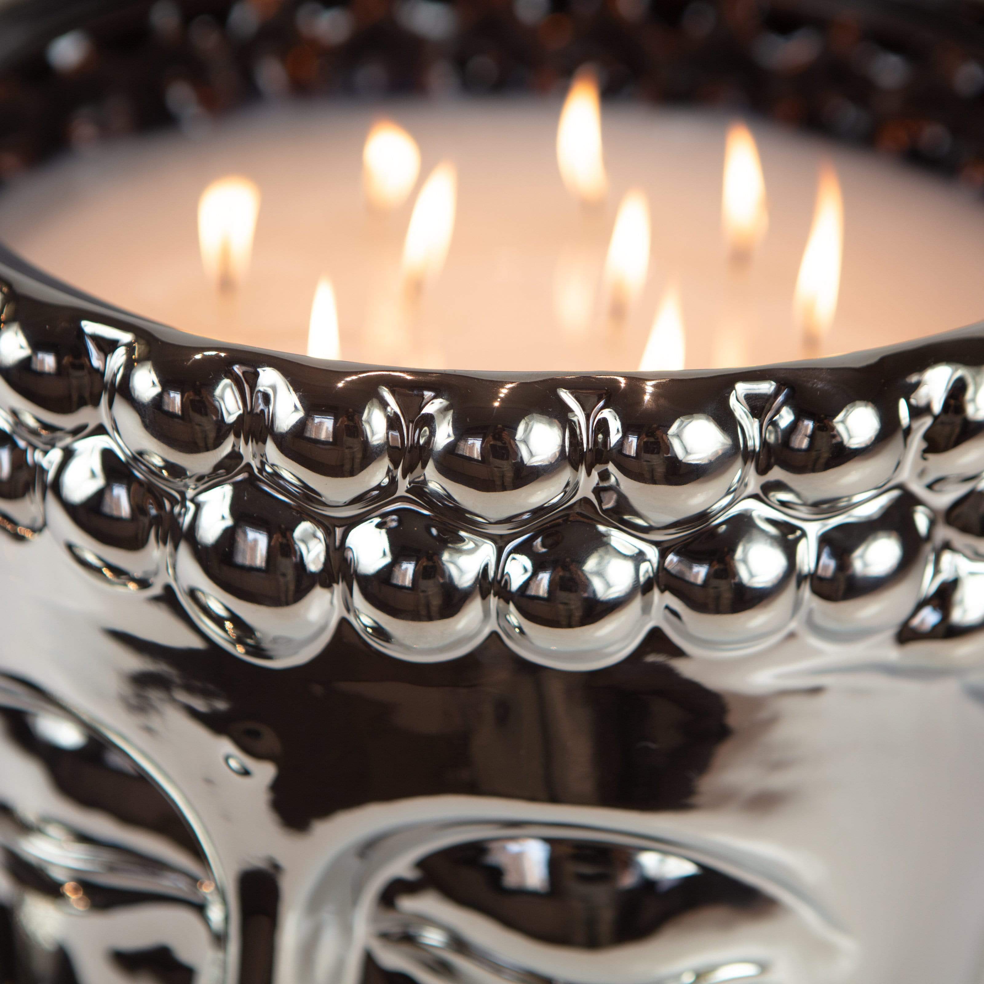 Silver Grande Buddha Candle-2