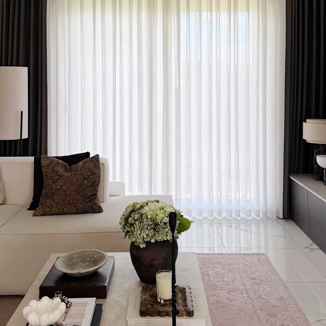 Toby Linen Texture 100% Blackout Curtains