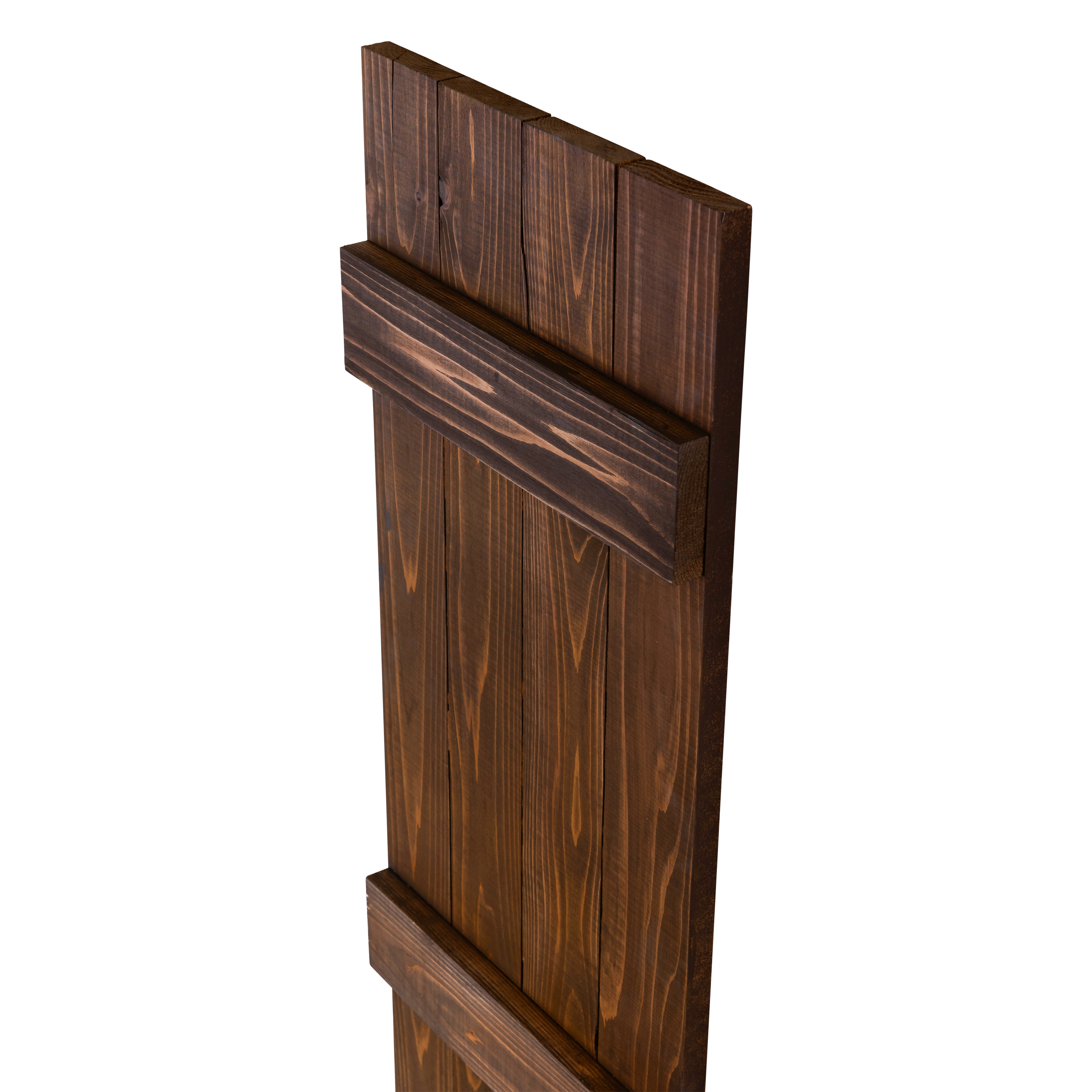 Traditional Board & Batten Exterior Wood Shutters - Cedar - Set of 2