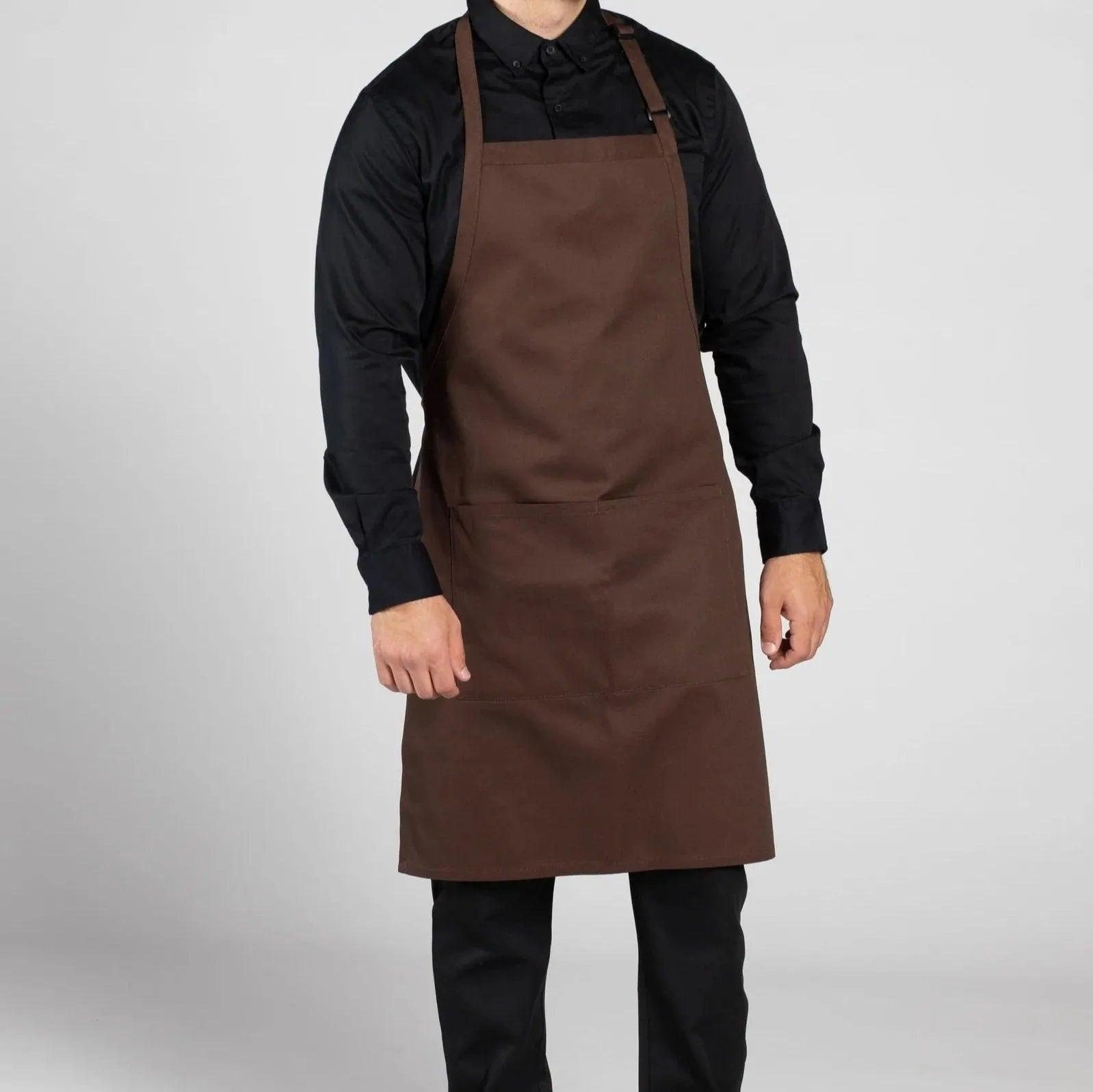 Twill Cotton Blend Adjustable Butcher Aprons 2 PK - PRHOMZ