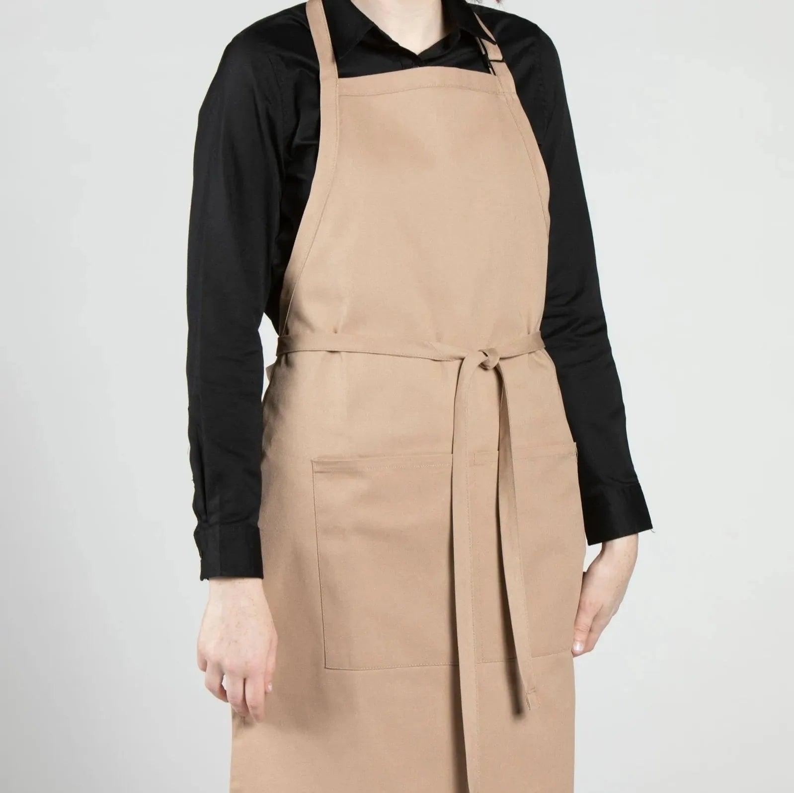 Twill Cotton Blend Adjustable Butcher Aprons 2 PK - PRHOMZ