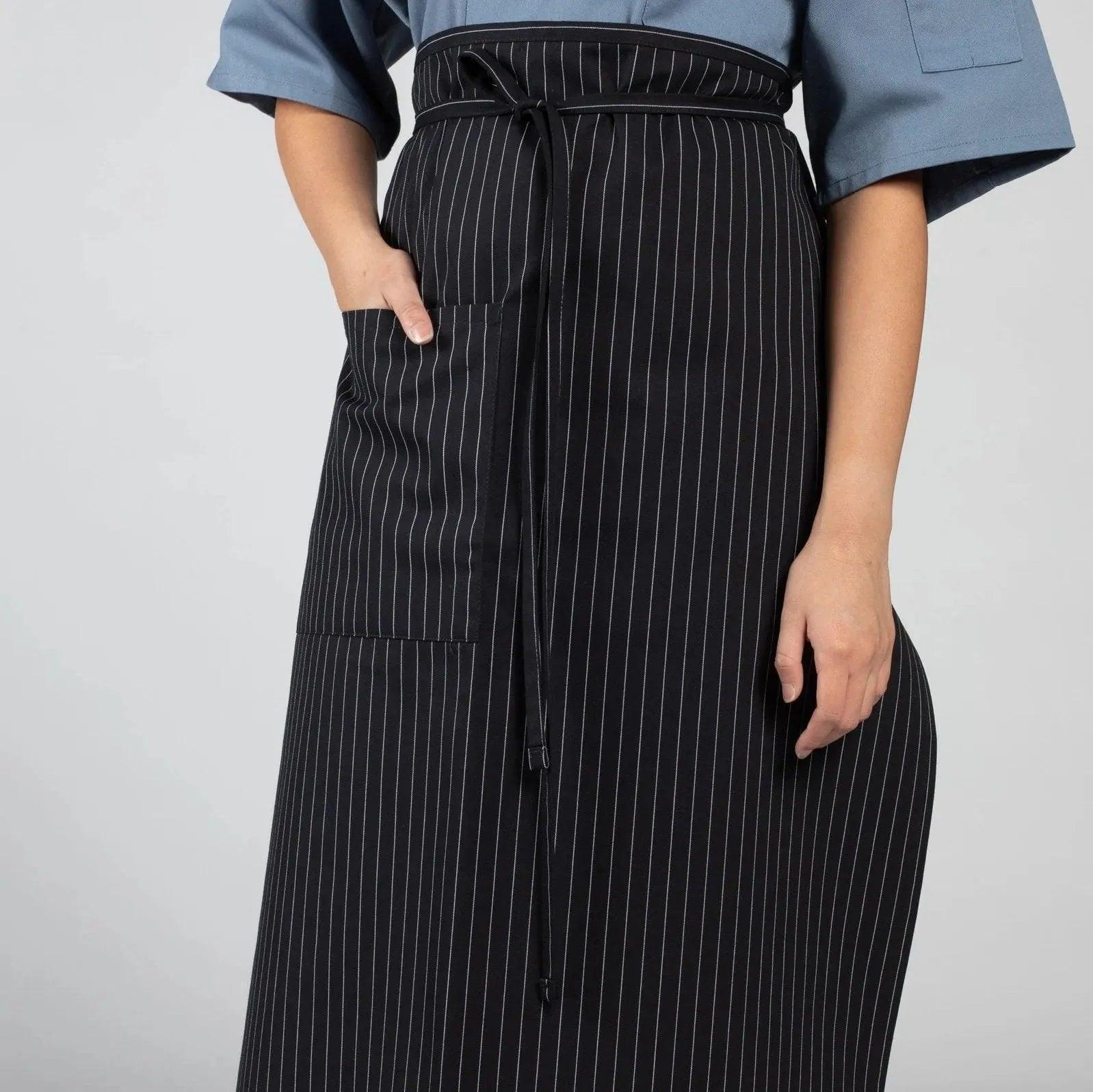 Twill Cotton Blend Full Bistro Aprons with one Pocket 2 PK - PRHOMZ