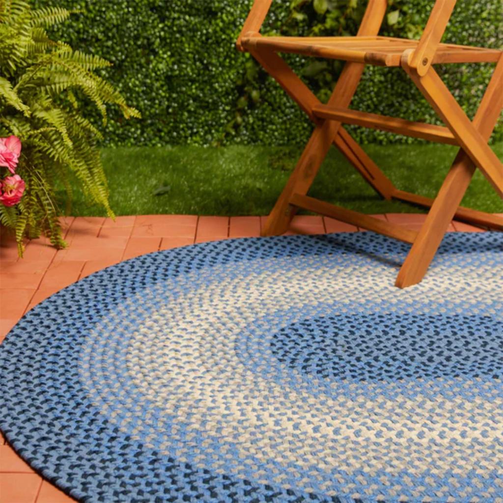 Twin River Braided Round Reversible Outdoor Rugs